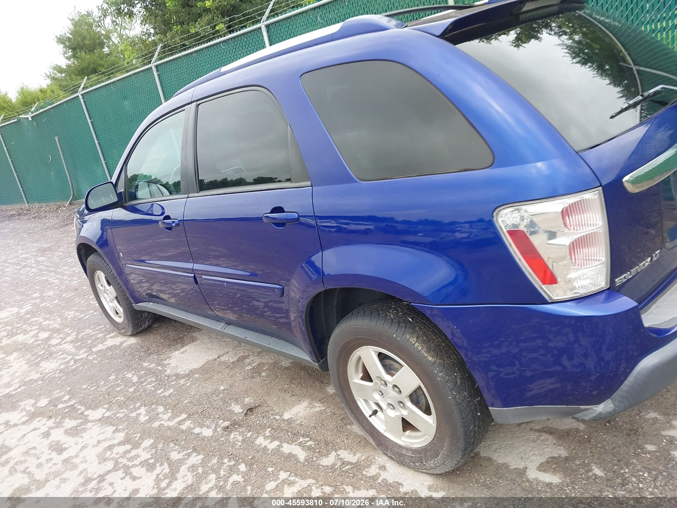 2006 Chevrolet Equinox Lt Blue vin: 2CNDL73F666131821