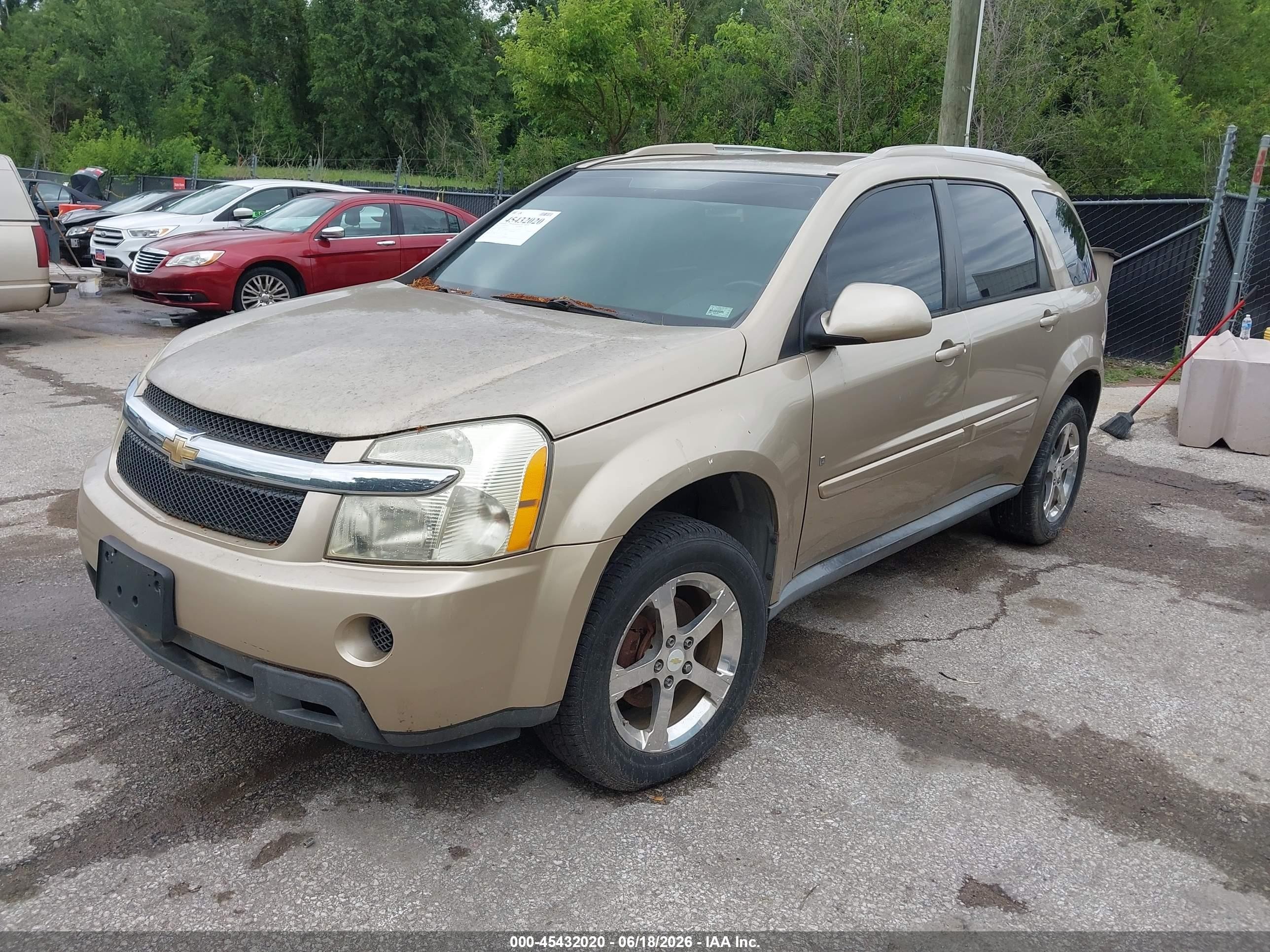 2007 Chevrolet Equinox Lt Beige vin: 2CNDL73F676021854