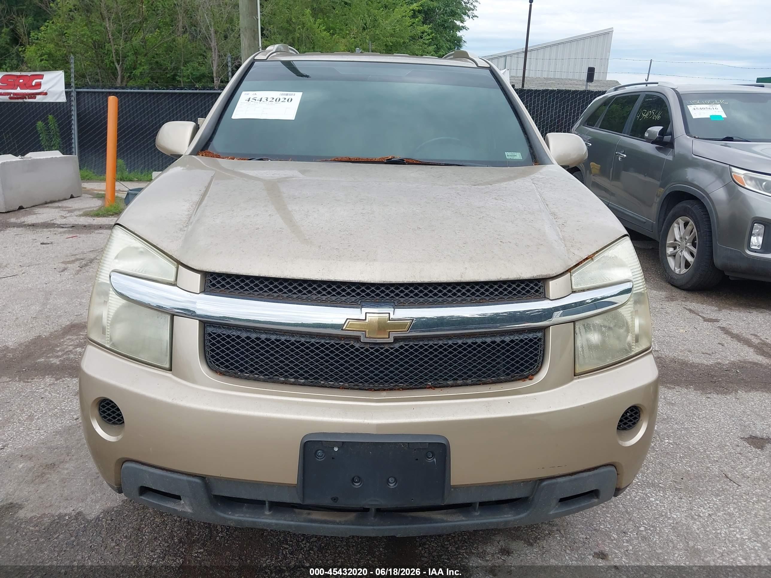 2007 Chevrolet Equinox Lt Beige vin: 2CNDL73F676021854