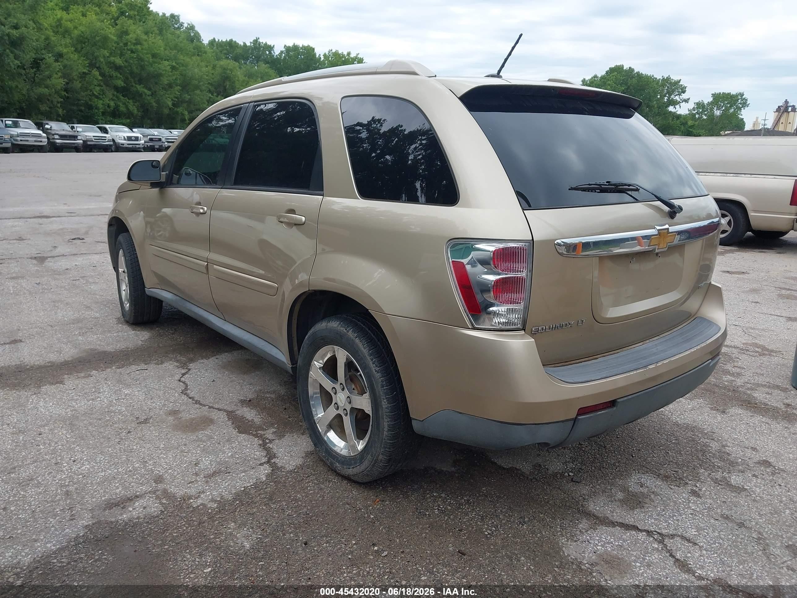 2007 Chevrolet Equinox Lt Beige vin: 2CNDL73F676021854
