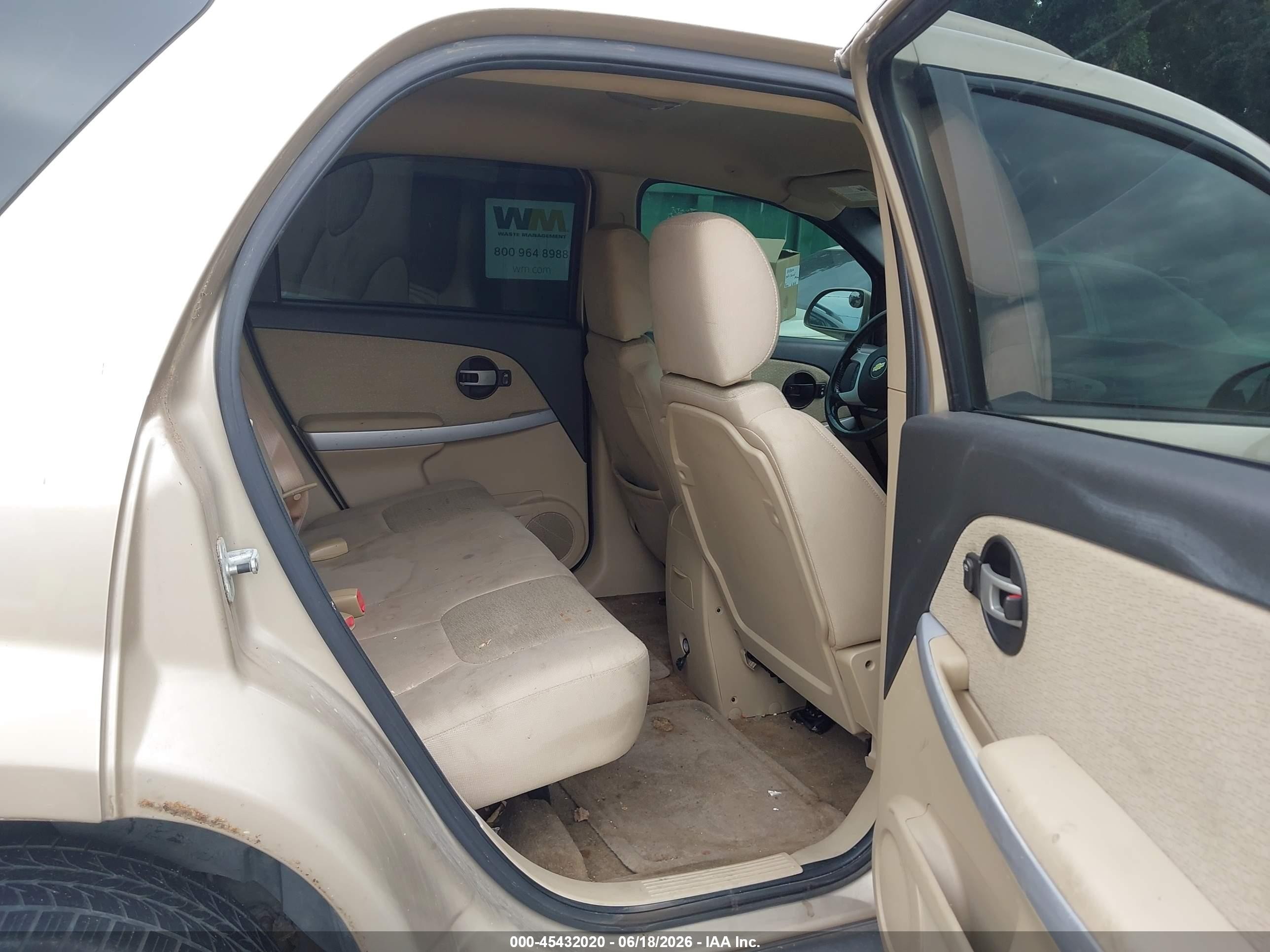 2007 Chevrolet Equinox Lt Beige vin: 2CNDL73F676021854