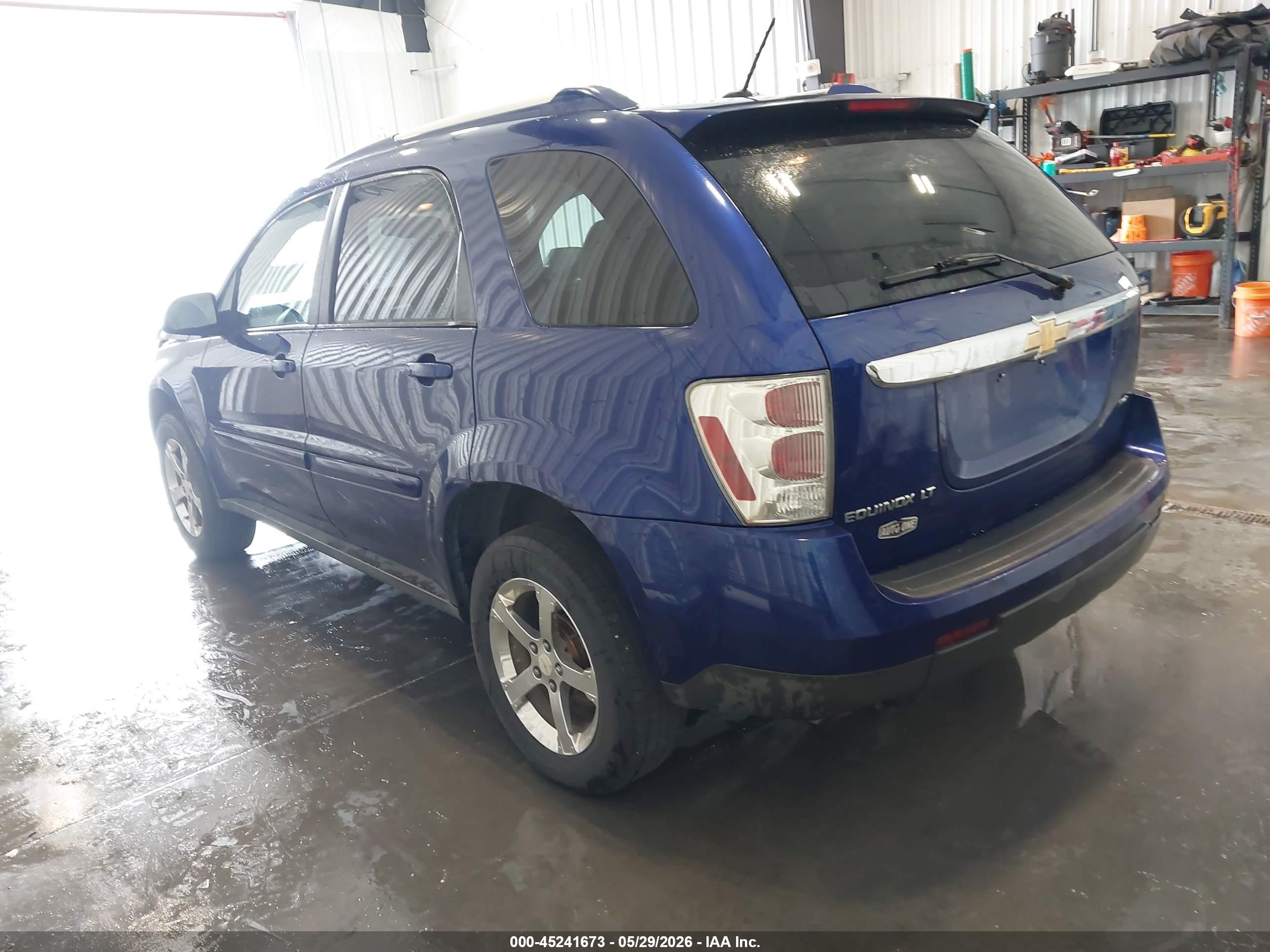 2007 Chevrolet Equinox Lt Blue vin: 2CNDL73F676026780