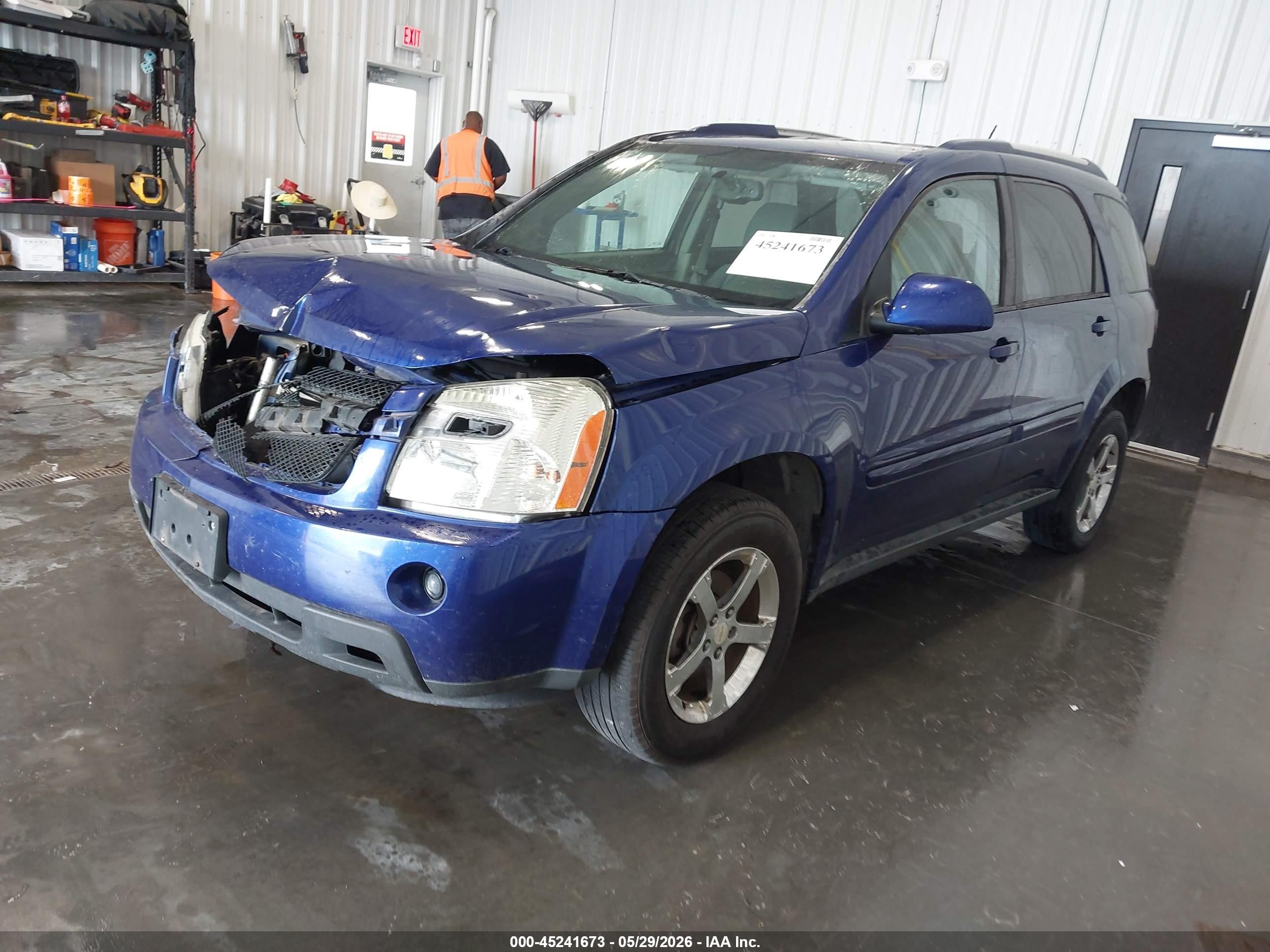 2007 Chevrolet Equinox Lt Blue vin: 2CNDL73F676026780