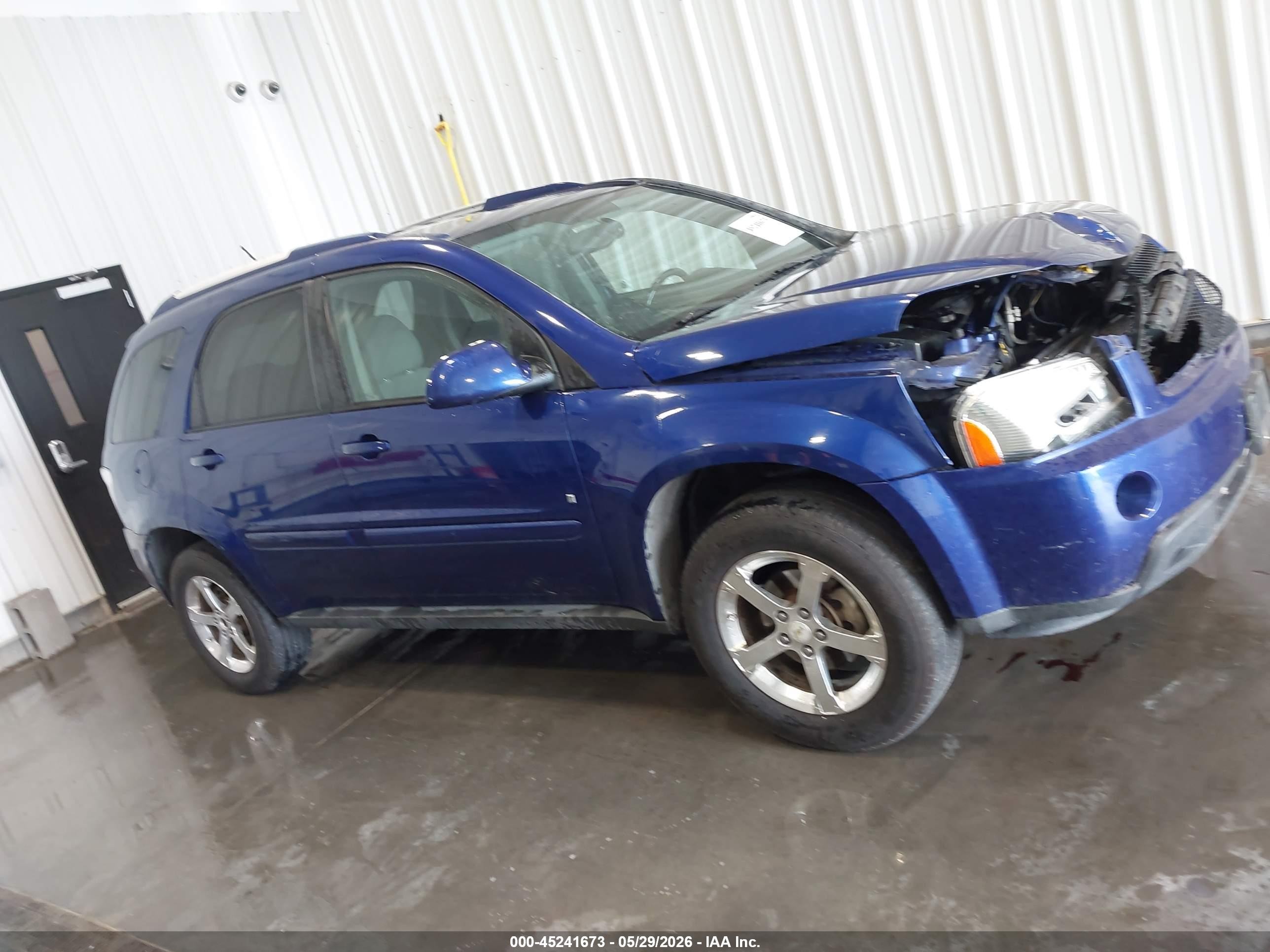 2007 Chevrolet Equinox Lt Blue vin: 2CNDL73F676026780