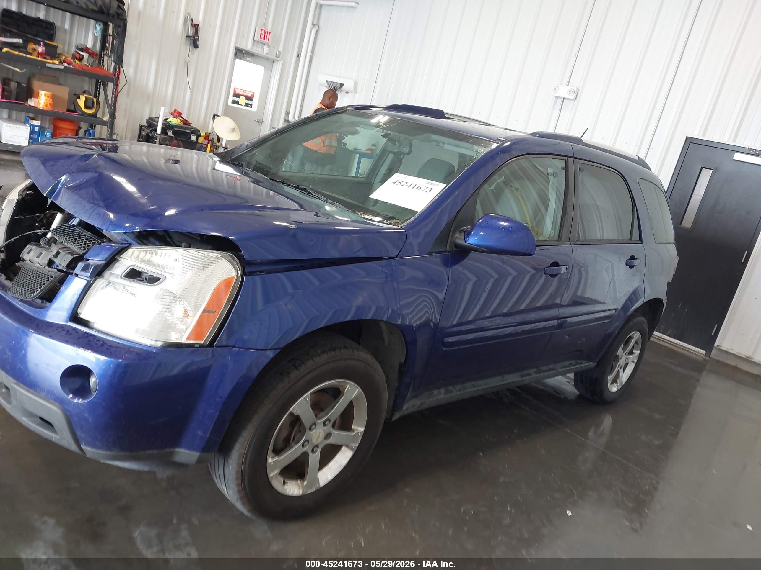 2007 Chevrolet Equinox Lt Blue vin: 2CNDL73F676026780