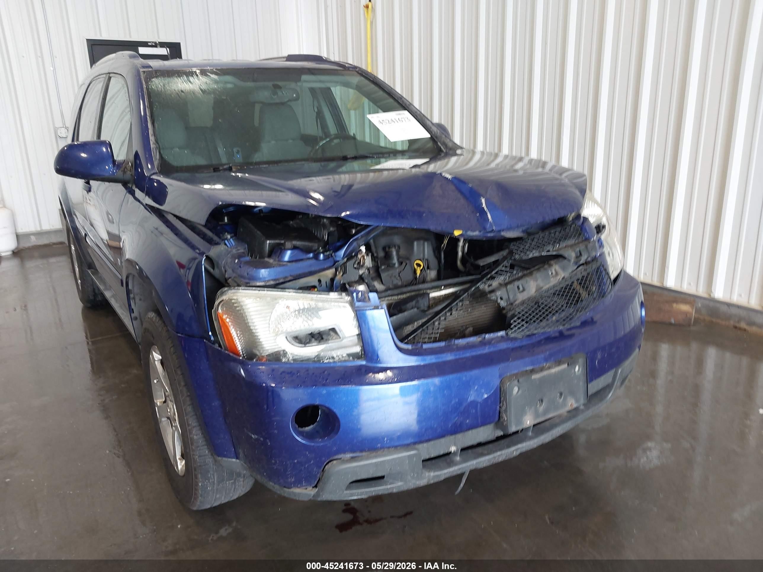 2007 Chevrolet Equinox Lt Blue vin: 2CNDL73F676026780