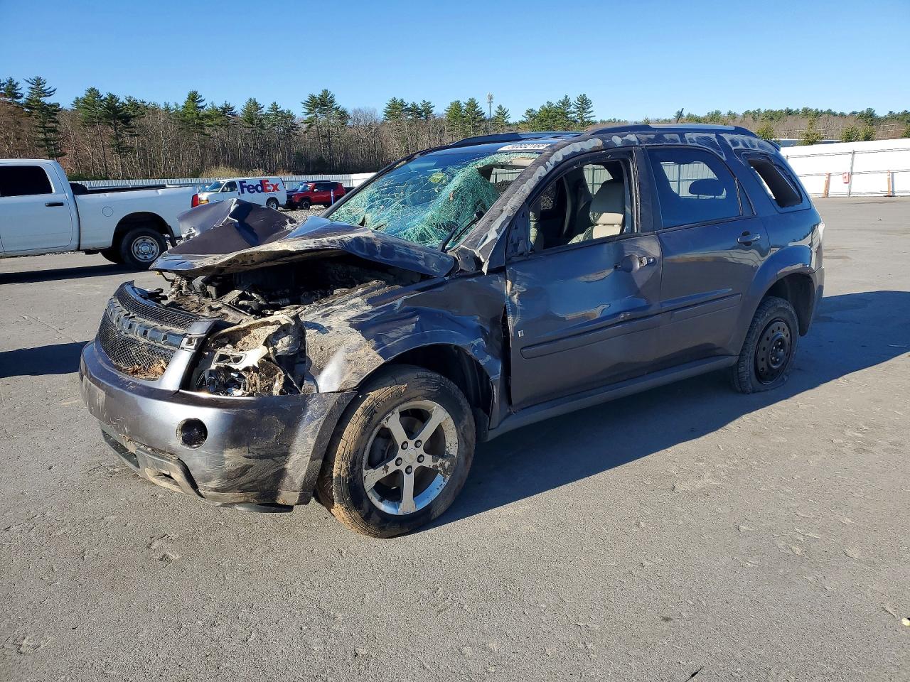 2007 Chevrolet Equinox Lt Charcoal vin: 2CNDL73F676048178