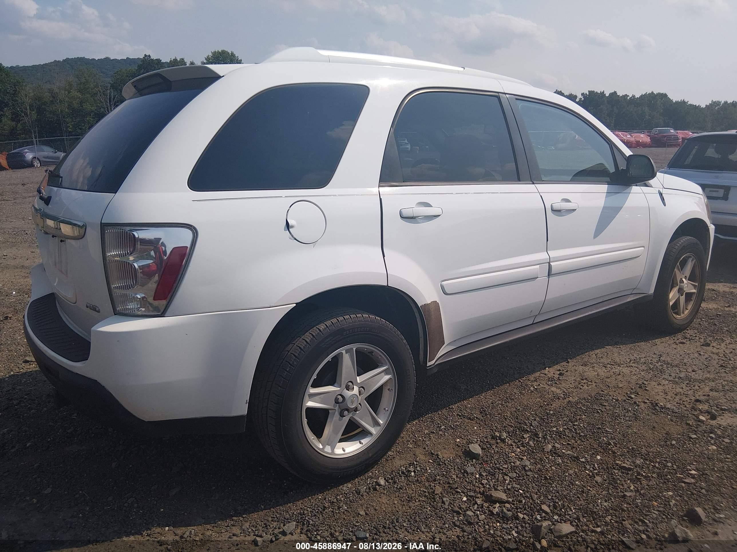 2005 Chevrolet Equinox Lt White vin: 2CNDL73F756055198