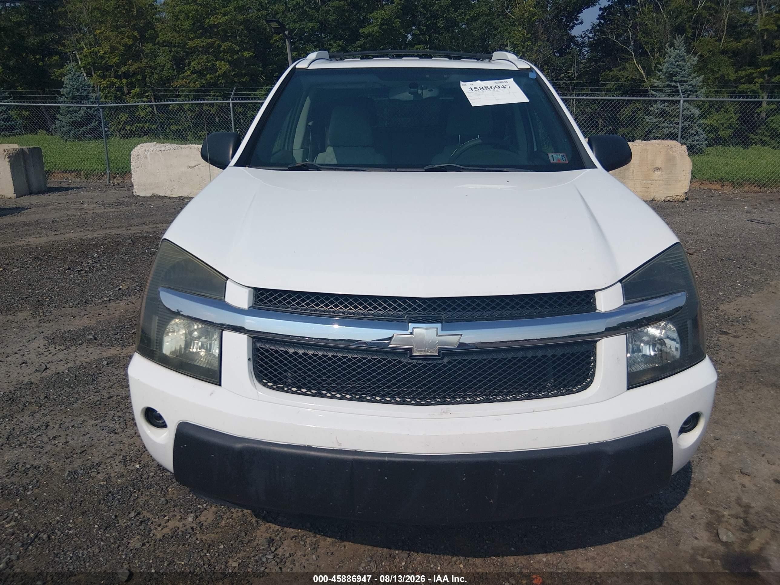 2005 Chevrolet Equinox Lt White vin: 2CNDL73F756055198