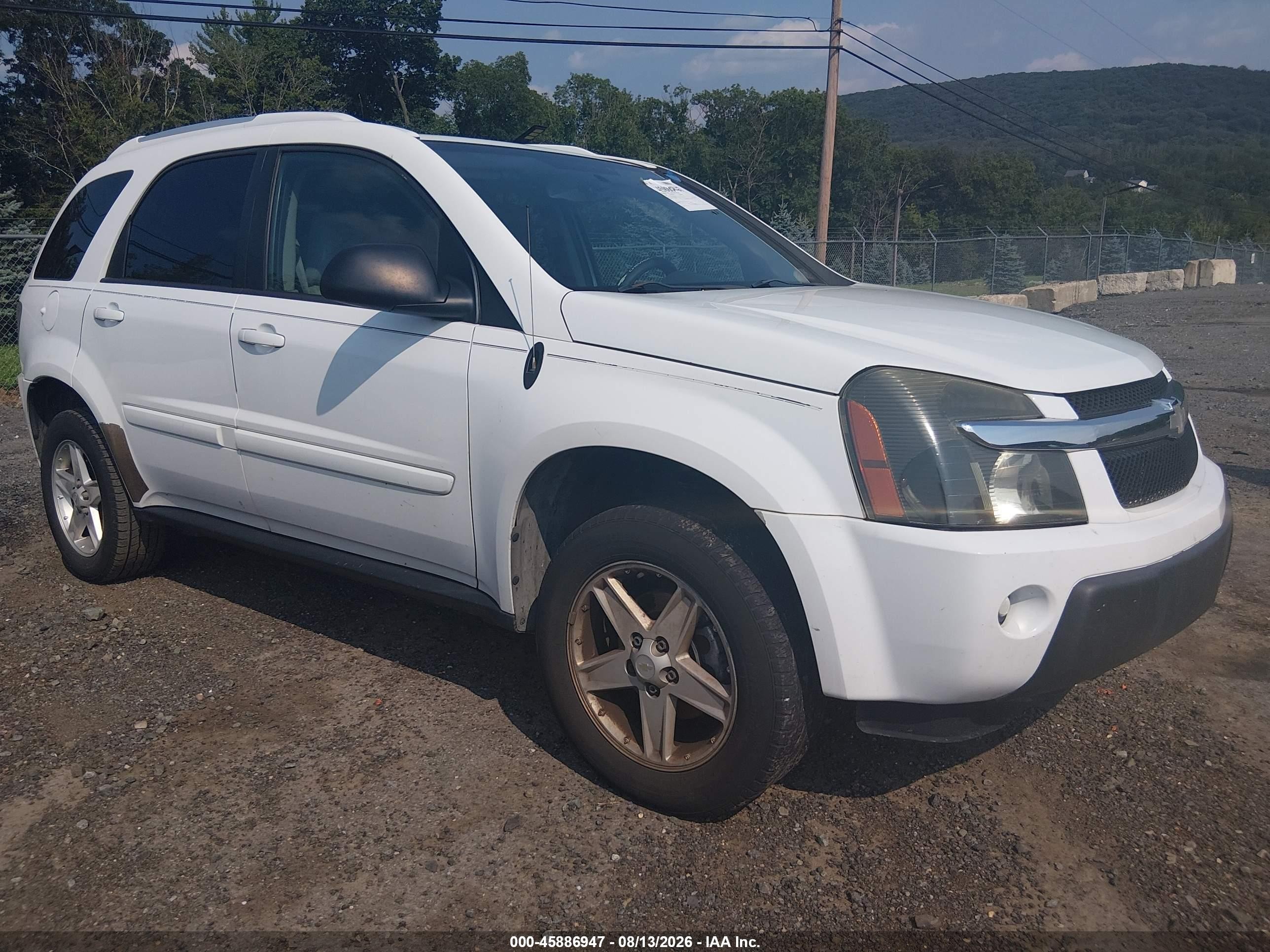 2005 Chevrolet Equinox Lt Белый vin: 2CNDL73F756055198