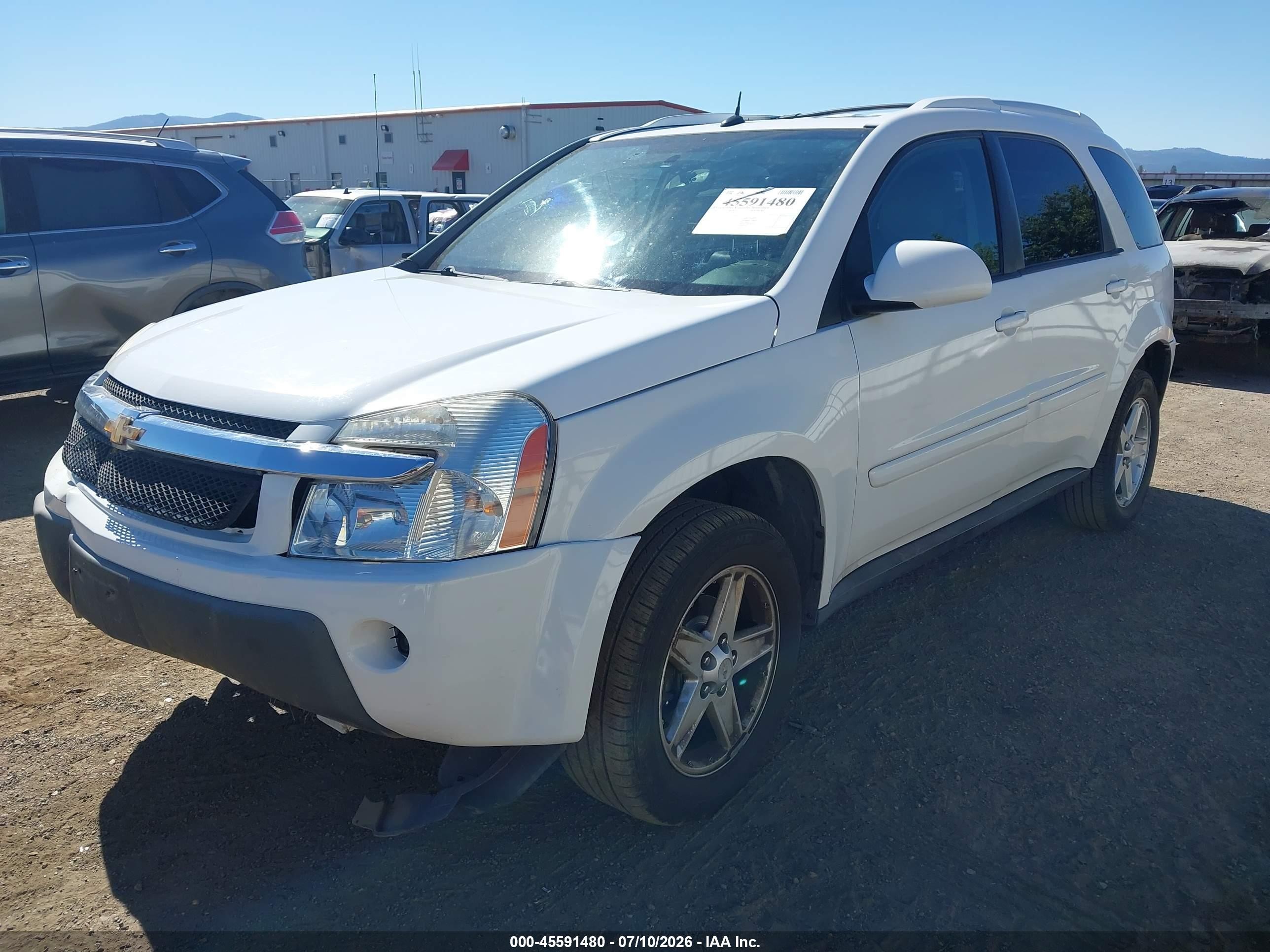 2006 Chevrolet Equinox Lt White vin: 2CNDL73F766013115