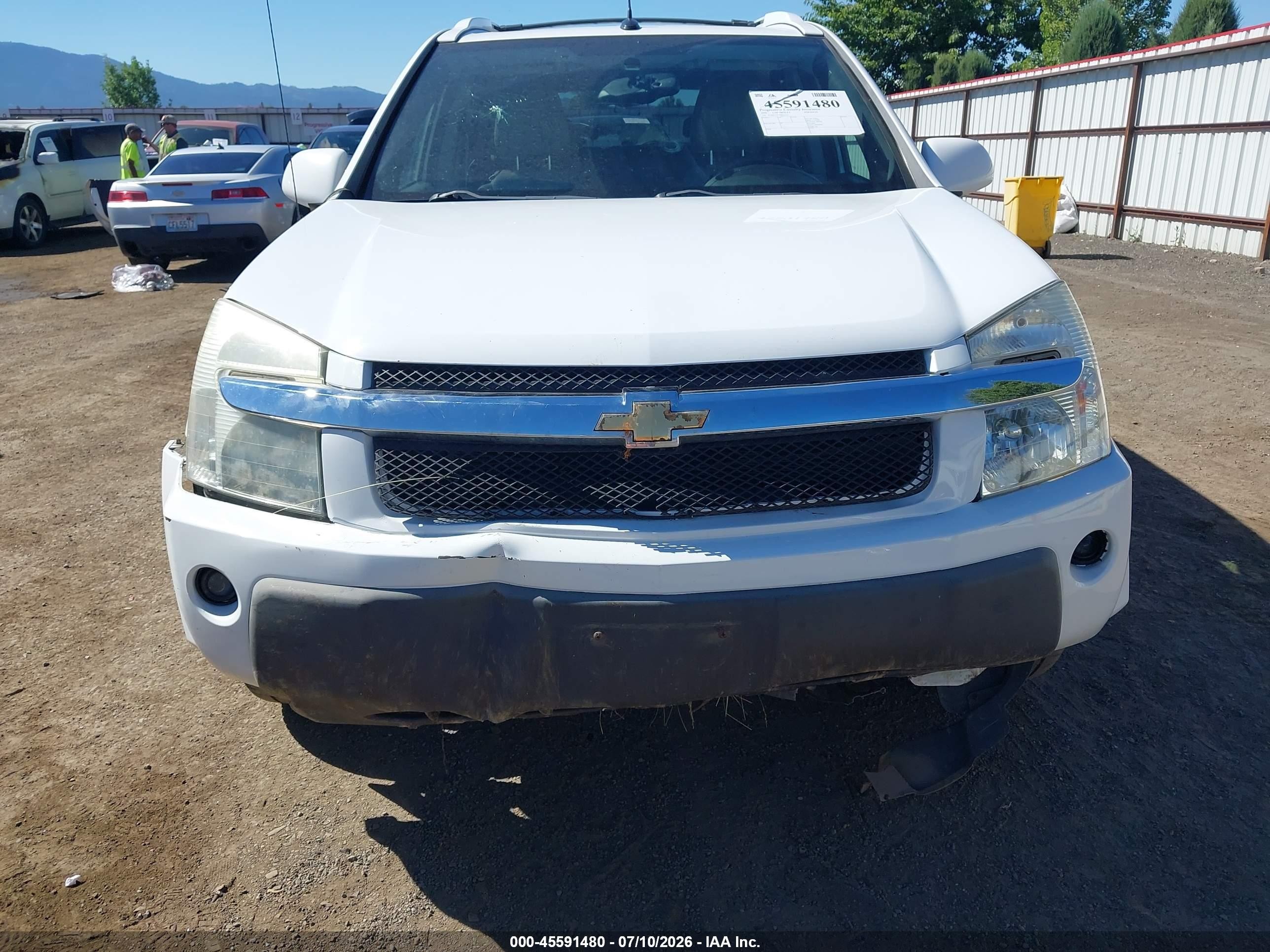2006 Chevrolet Equinox Lt White vin: 2CNDL73F766013115
