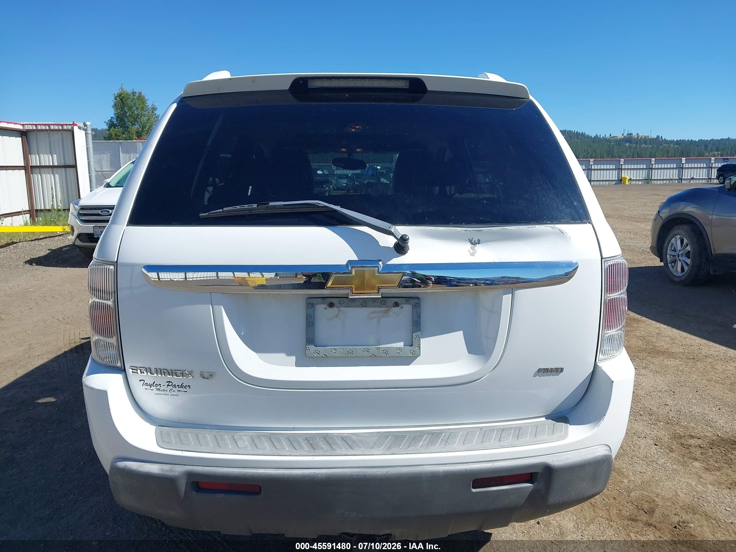 2006 Chevrolet Equinox Lt White vin: 2CNDL73F766013115