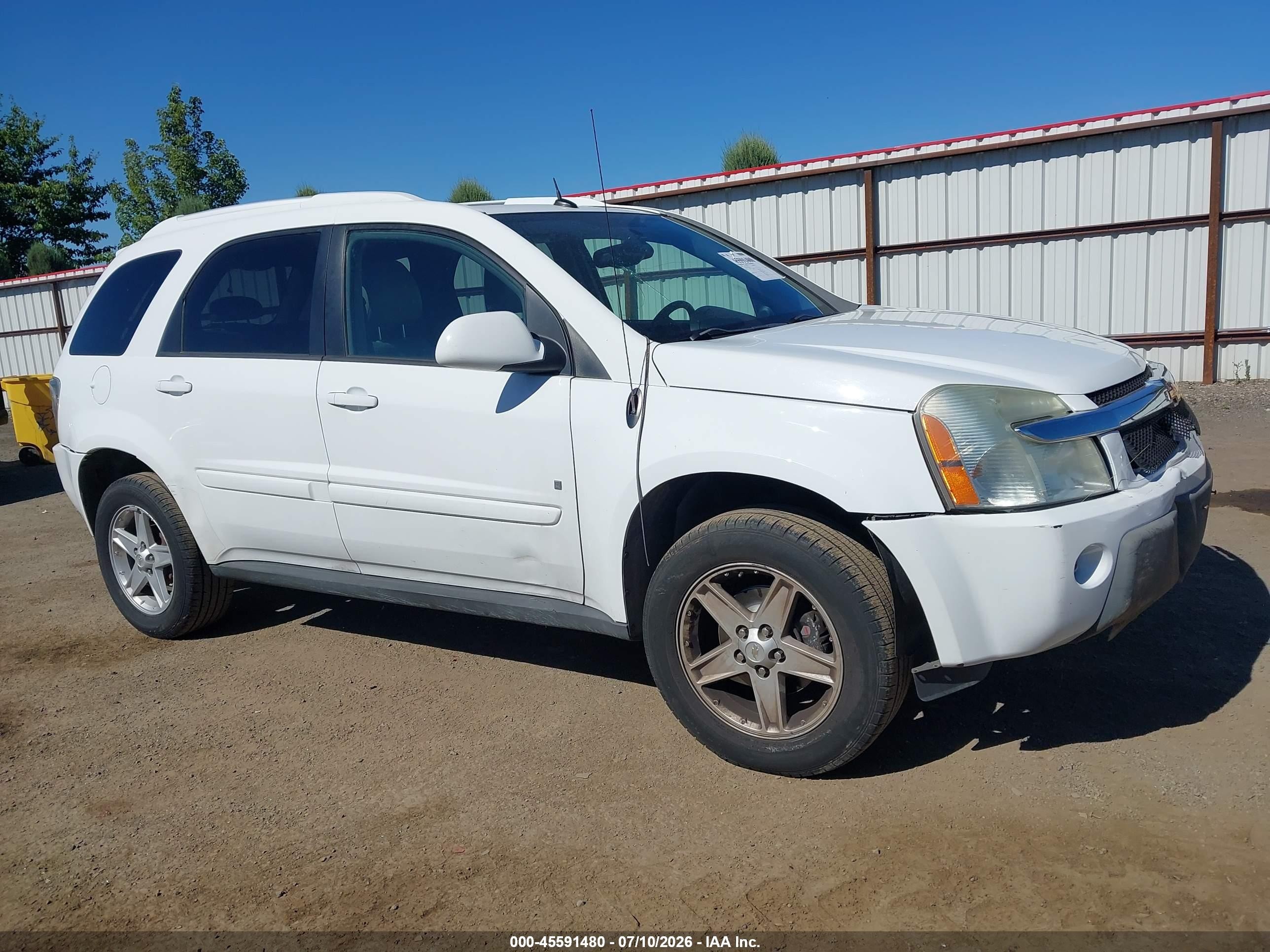 2006 Chevrolet Equinox Lt White vin: 2CNDL73F766013115