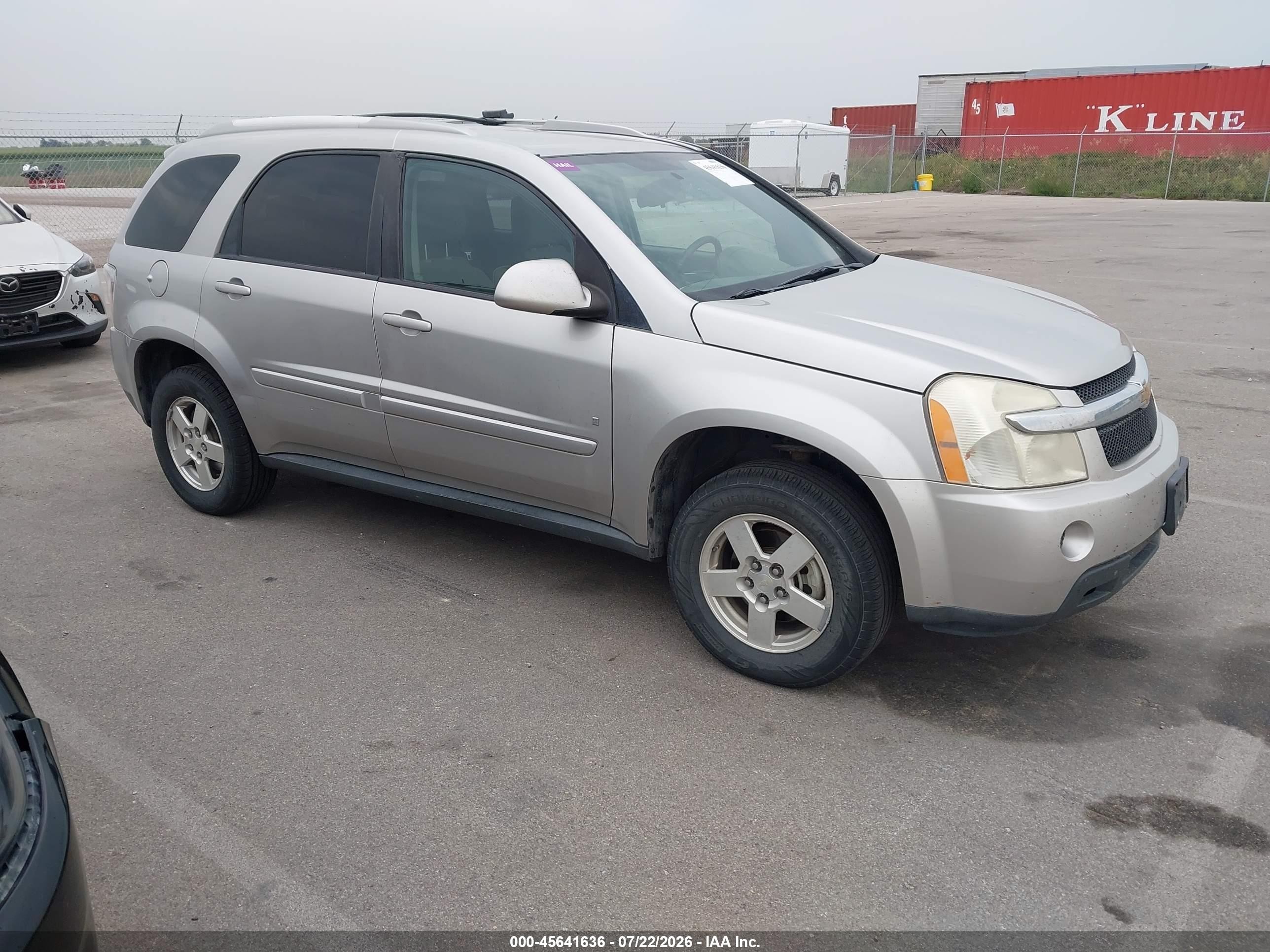 2007 Chevrolet Equinox Lt Silver vin: 2CNDL73F876041054