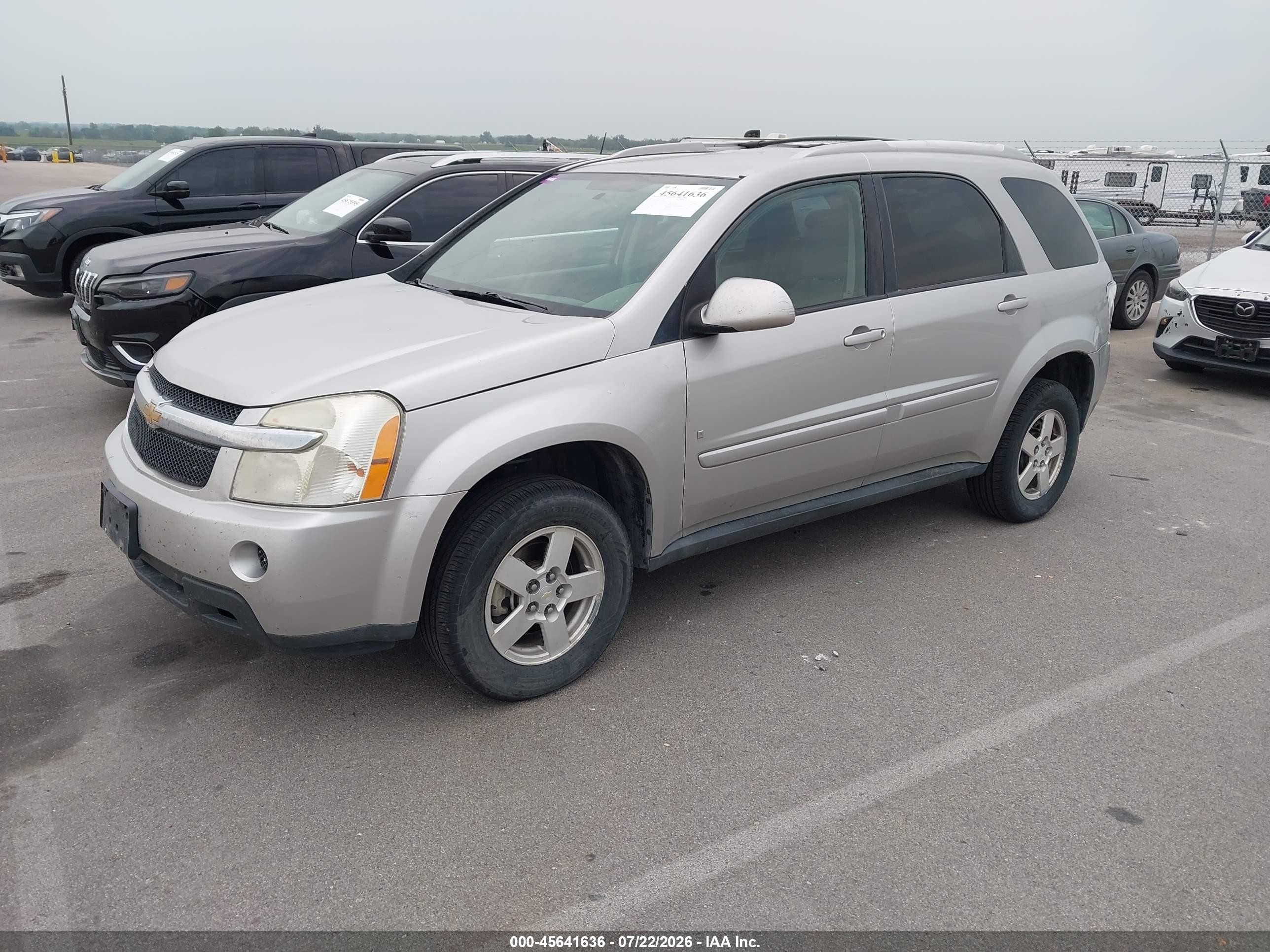 2007 Chevrolet Equinox Lt Silver vin: 2CNDL73F876041054