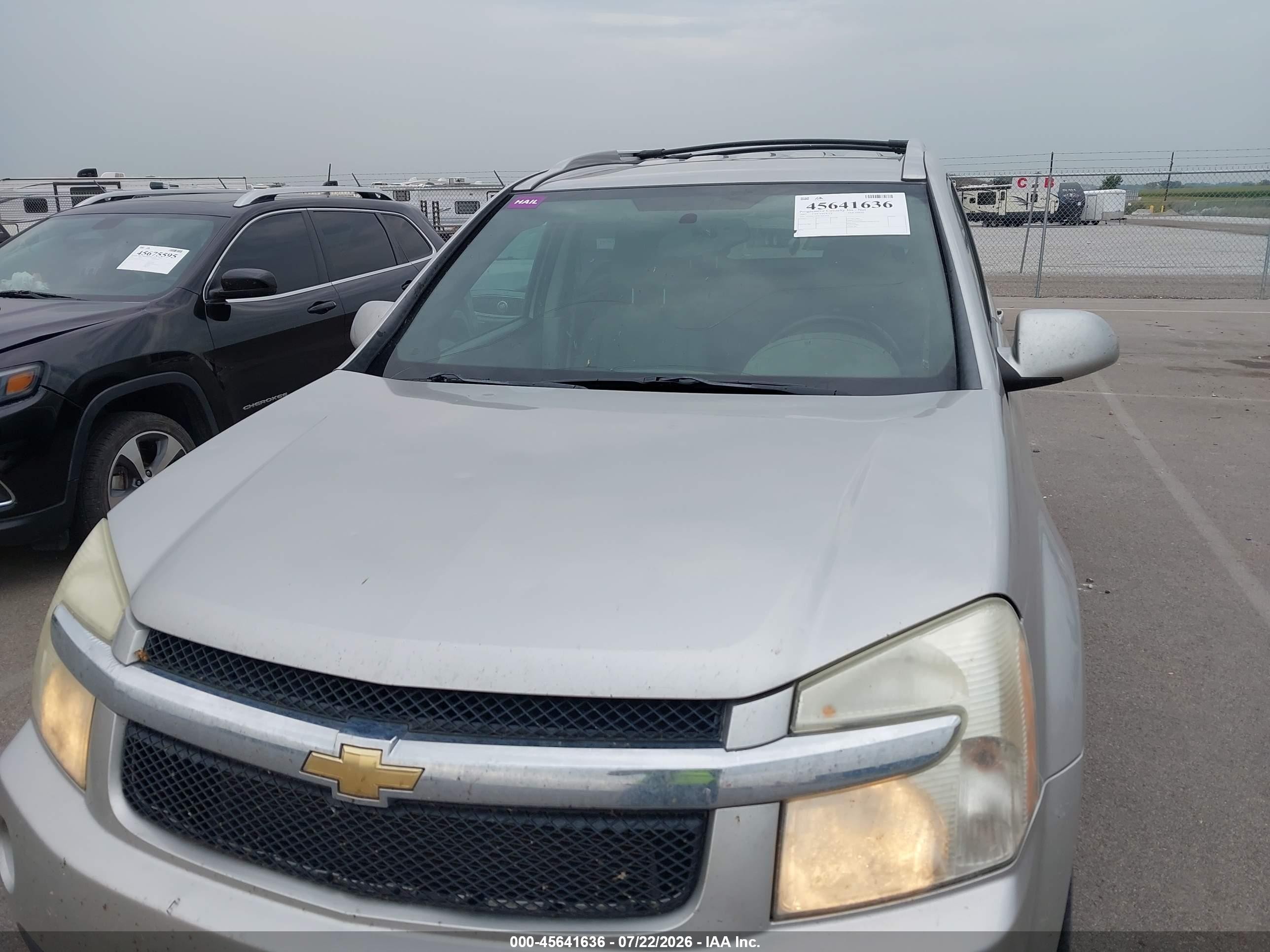 2007 Chevrolet Equinox Lt Silver vin: 2CNDL73F876041054
