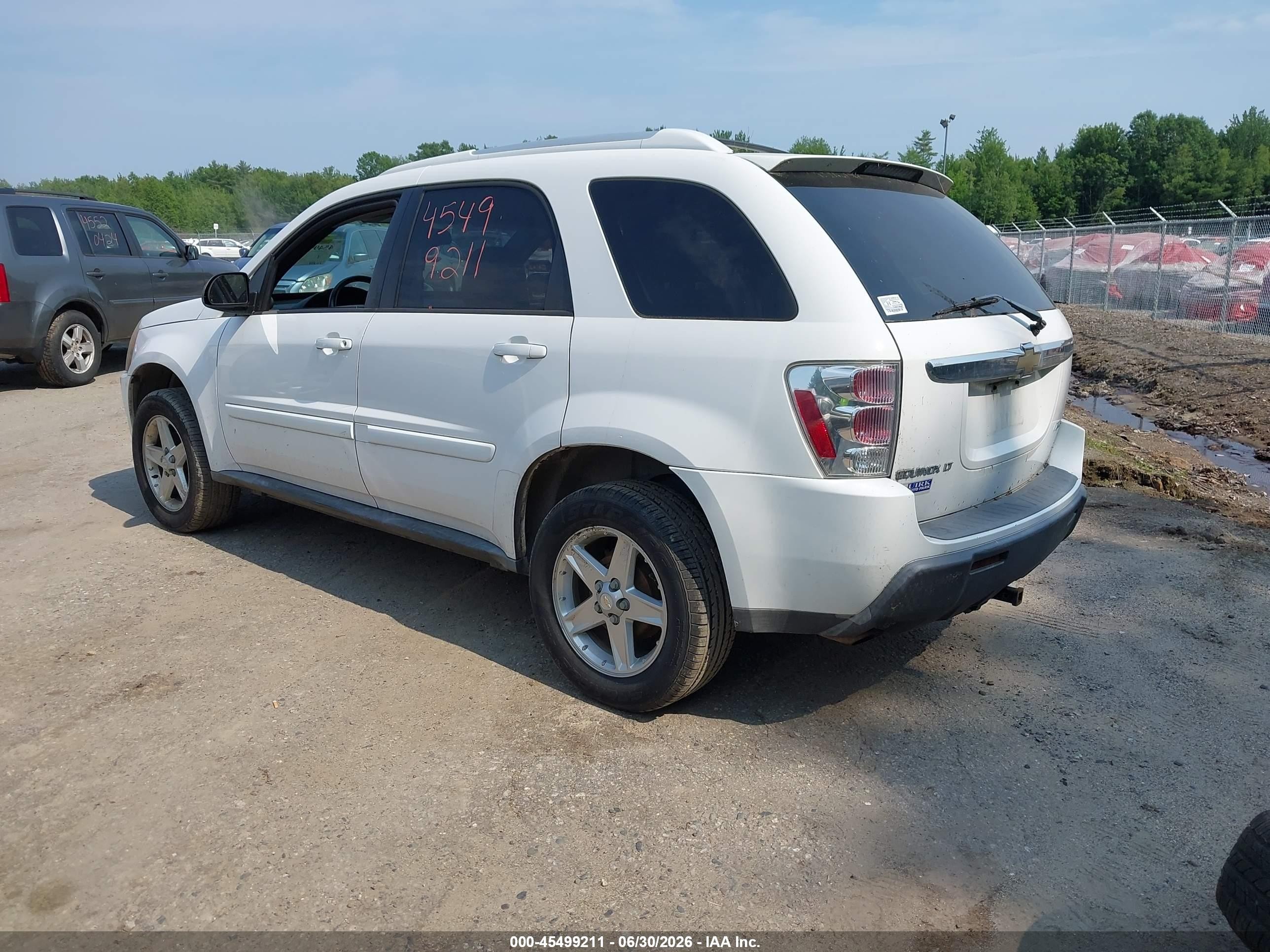 2005 Chevrolet Equinox Lt White vin: 2CNDL73F956141841