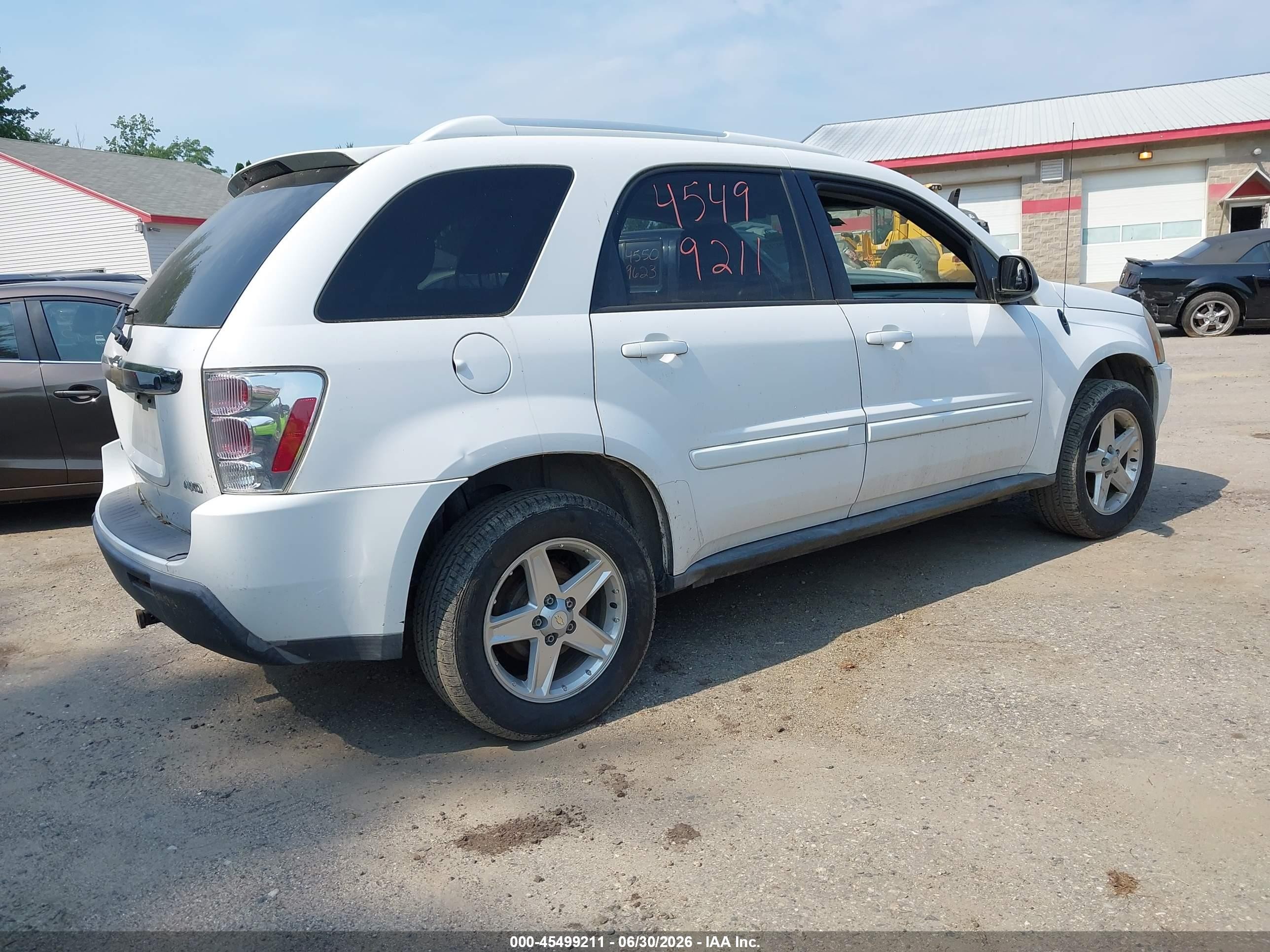 2005 Chevrolet Equinox Lt White vin: 2CNDL73F956141841