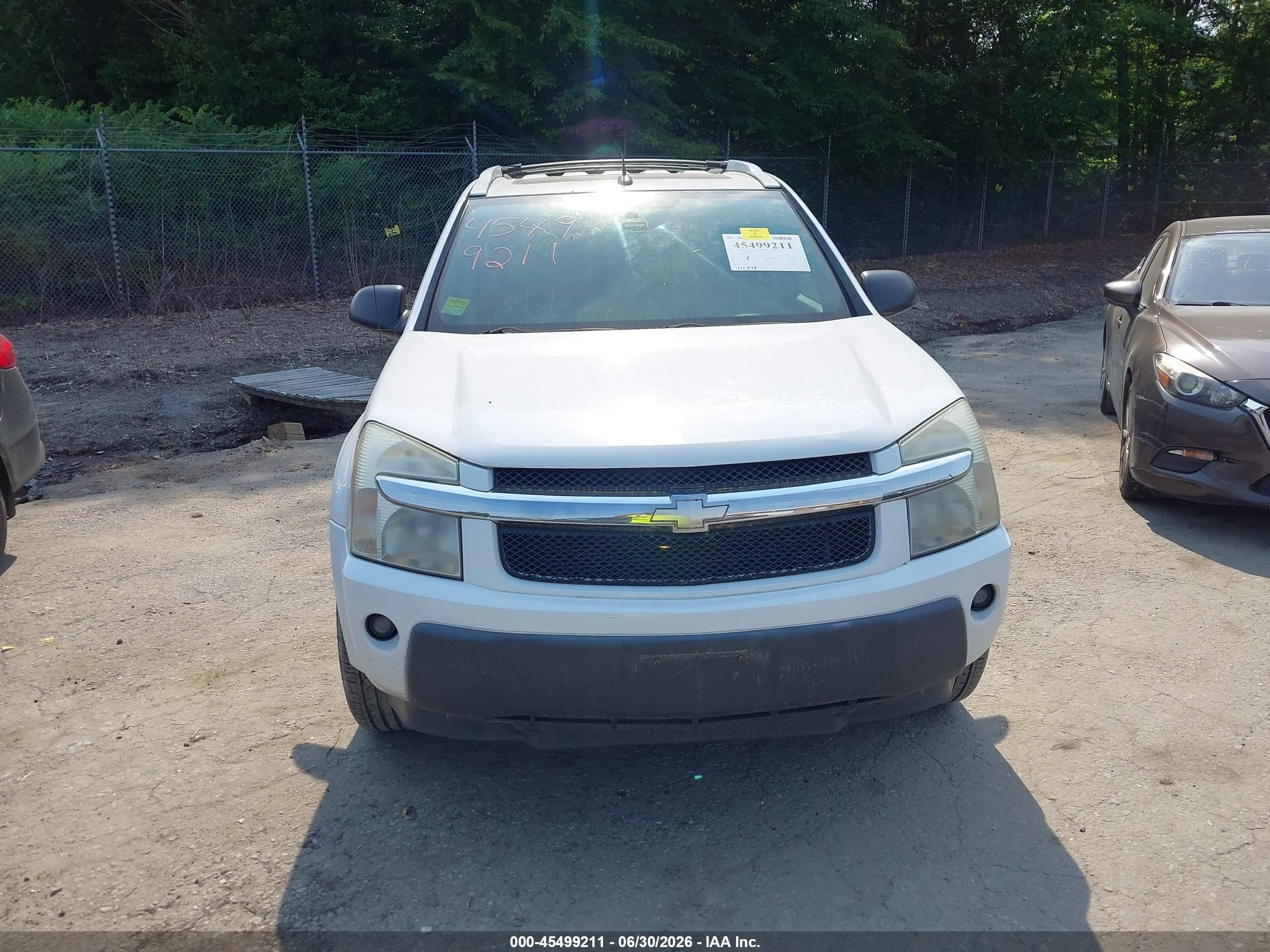 2005 Chevrolet Equinox Lt White vin: 2CNDL73F956141841