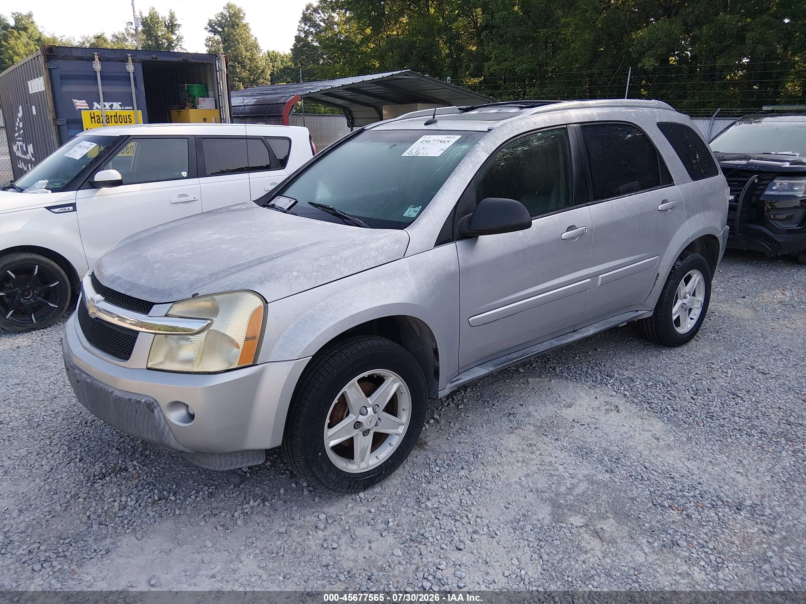 2005 Chevrolet Equinox Lt Silver vin: 2CNDL73F956180459
