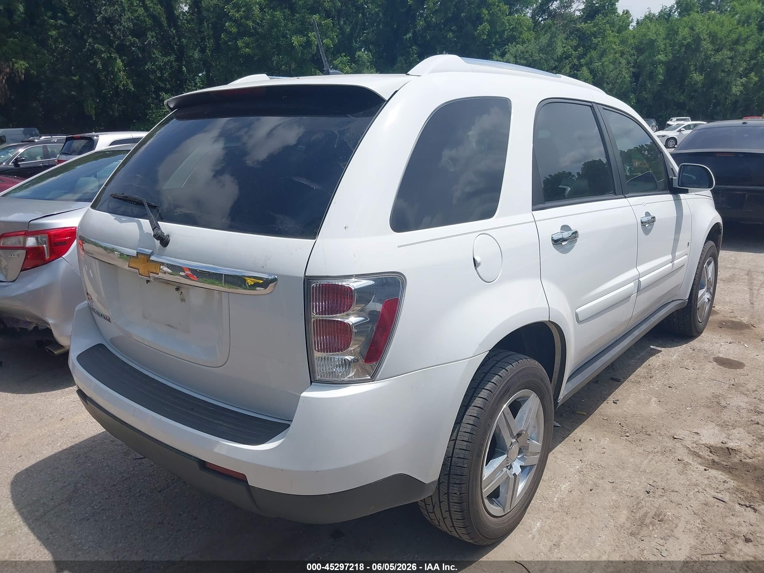 2008 Chevrolet Equinox Ltz White vin: 2CNDL73F986311412