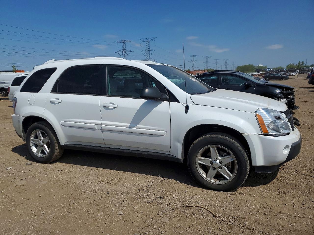 2005 Chevrolet Equinox Lt White vin: 2CNDL73FX56175609