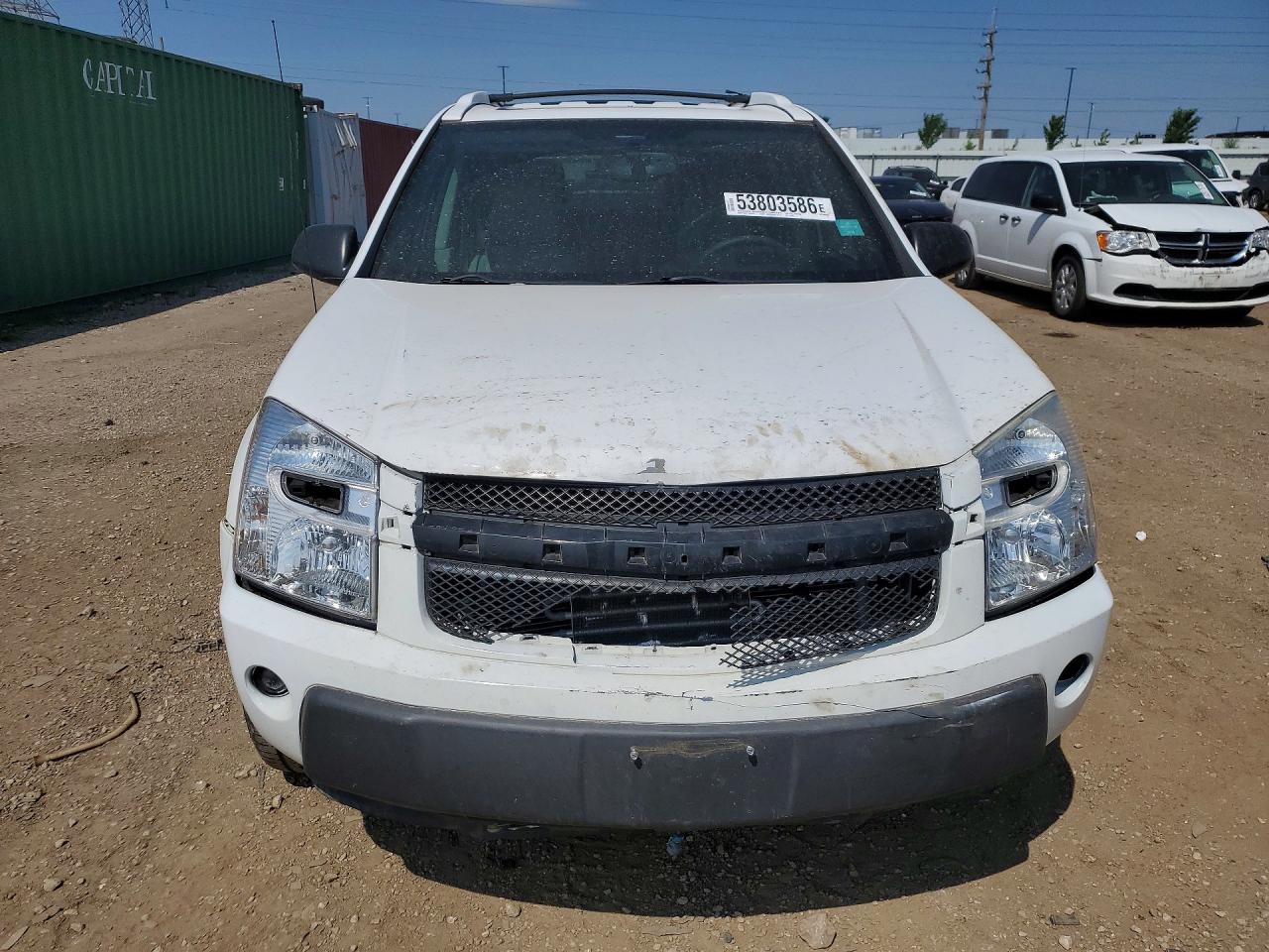 2005 Chevrolet Equinox Lt White vin: 2CNDL73FX56175609