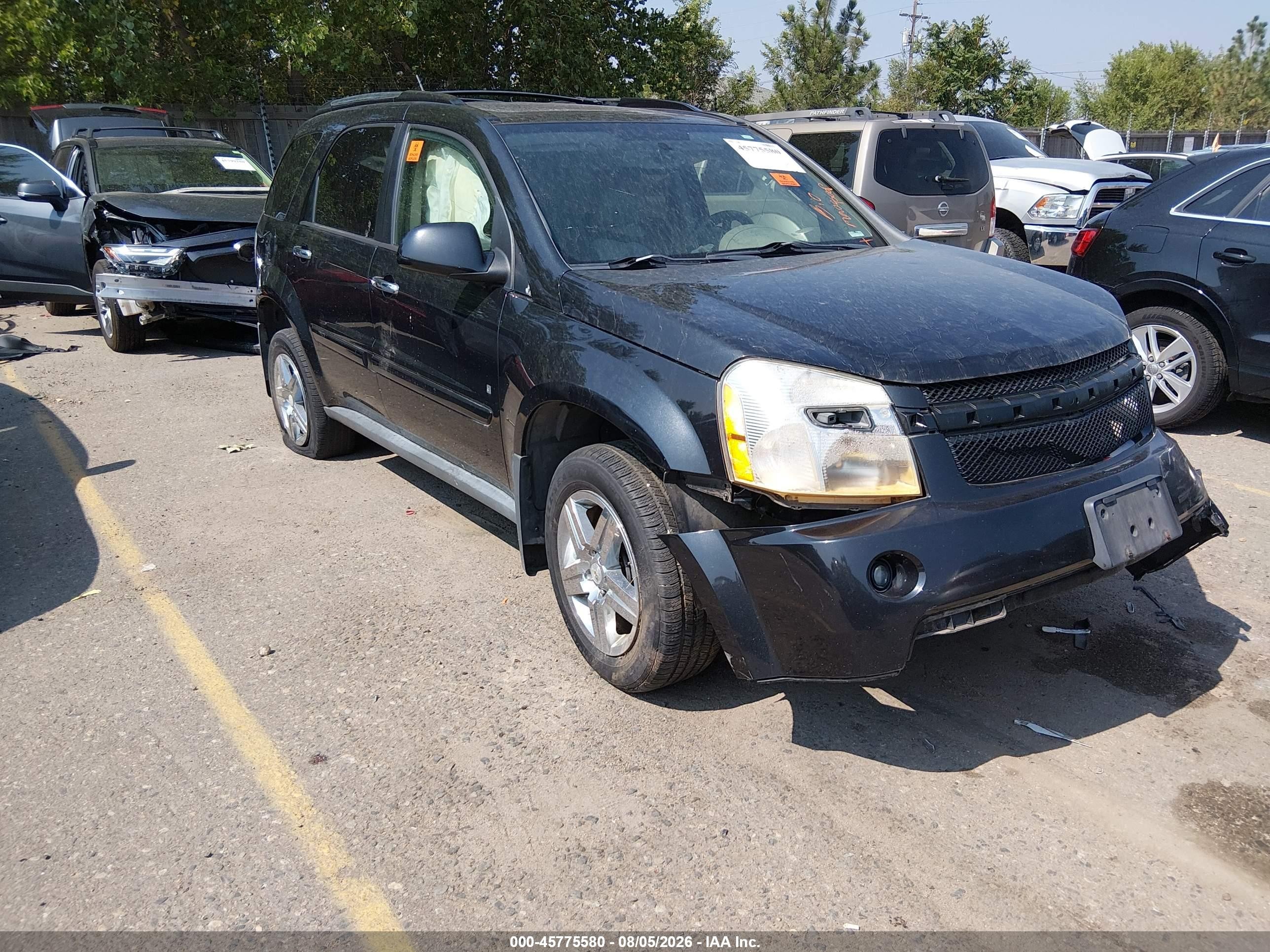2009 Chevrolet Equinox Ltz Черный vin: 2CNDL83F596226980