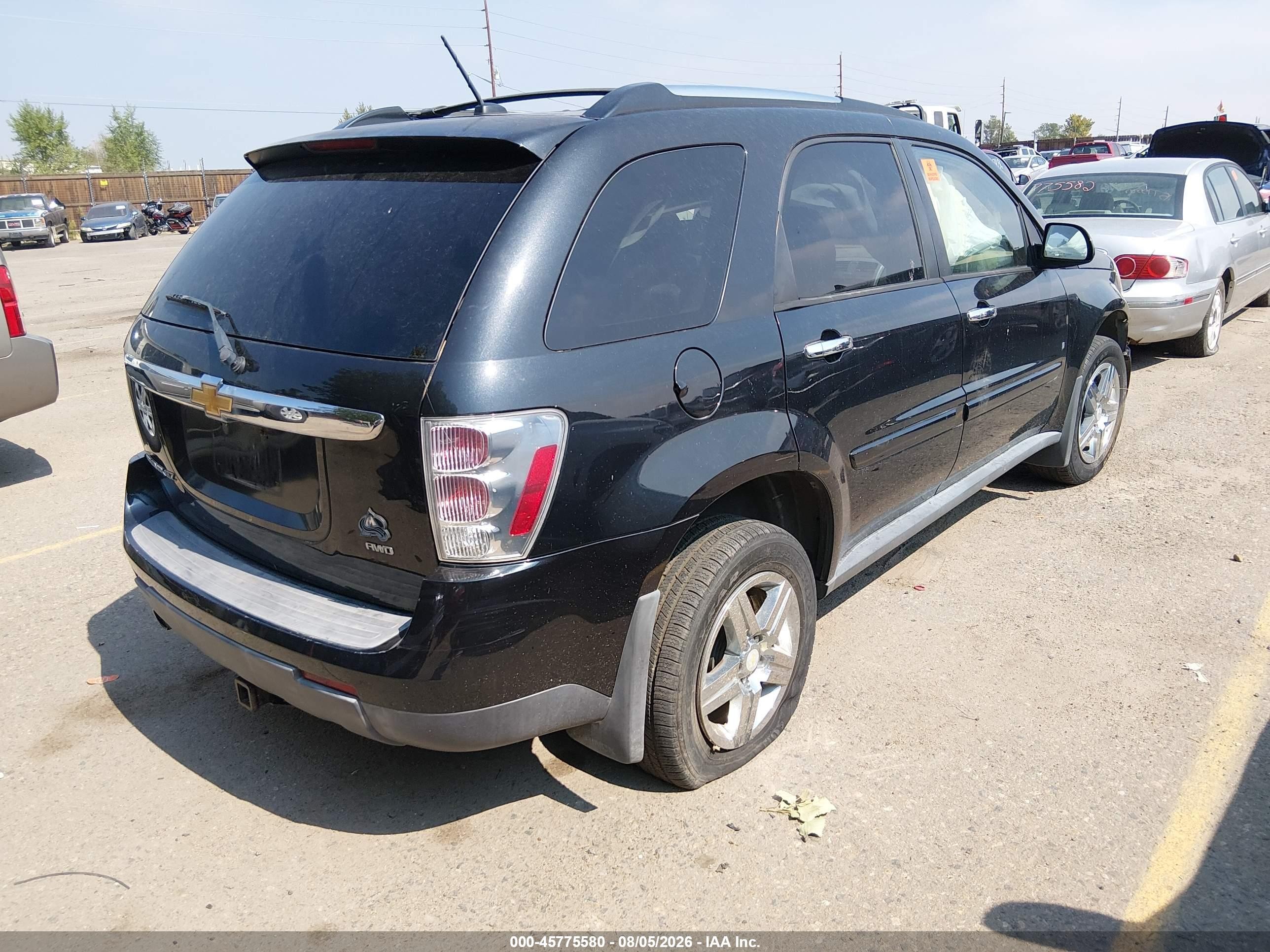 2009 Chevrolet Equinox Ltz Black vin: 2CNDL83F596226980