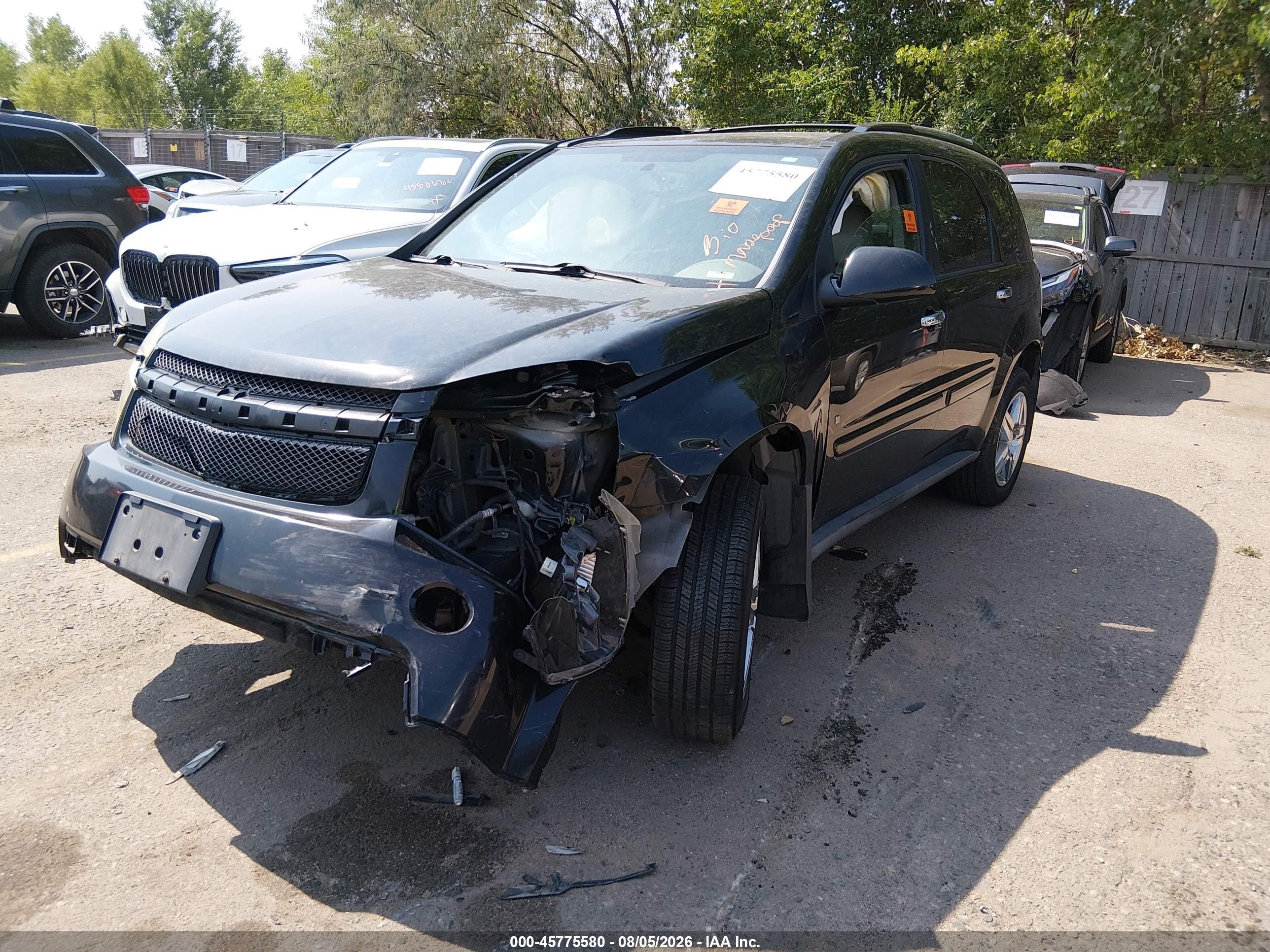 2009 Chevrolet Equinox Ltz Black vin: 2CNDL83F596226980
