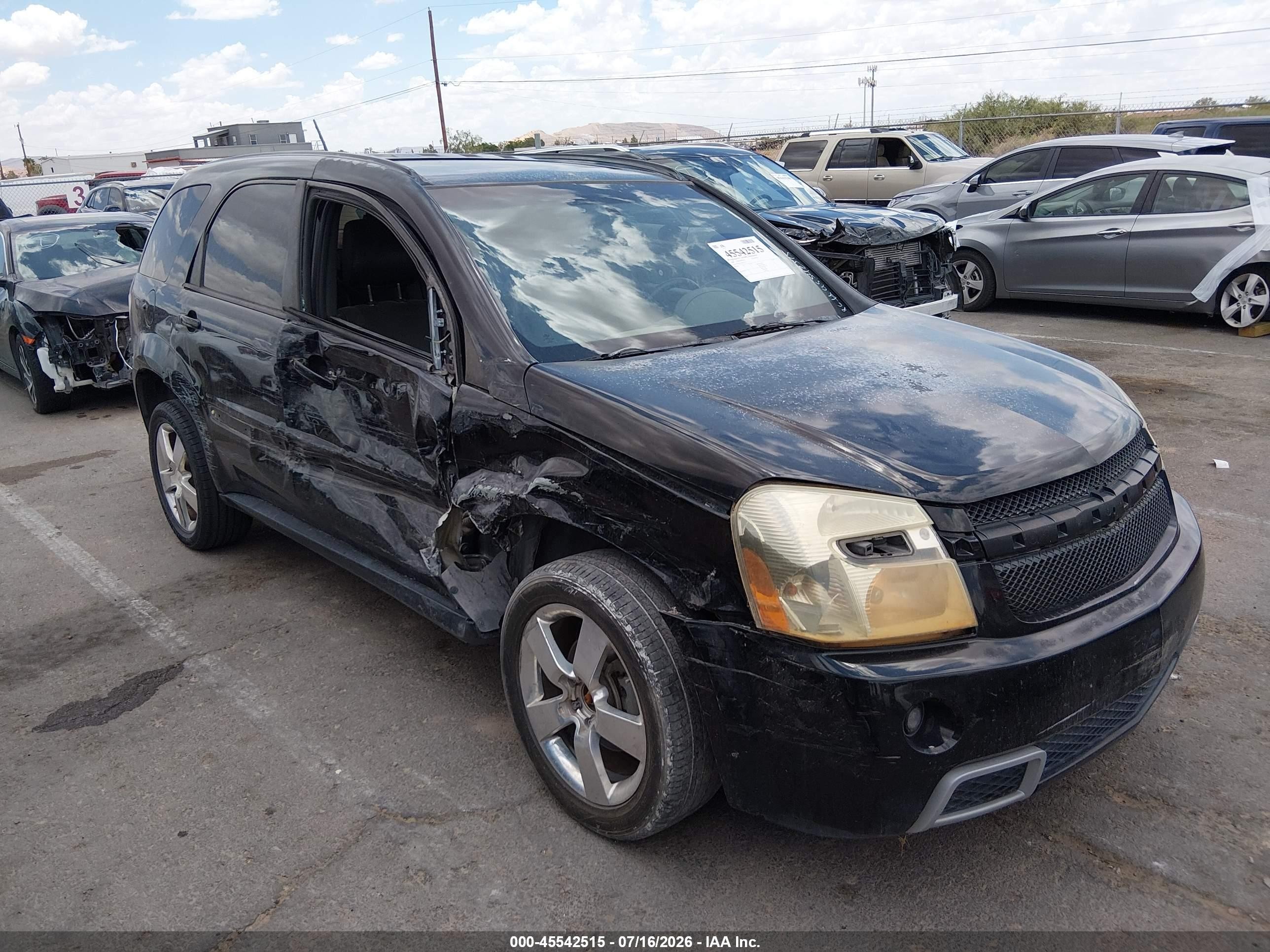 2008 Chevrolet Equinox Sport Black vin: 2CNDL937386345253