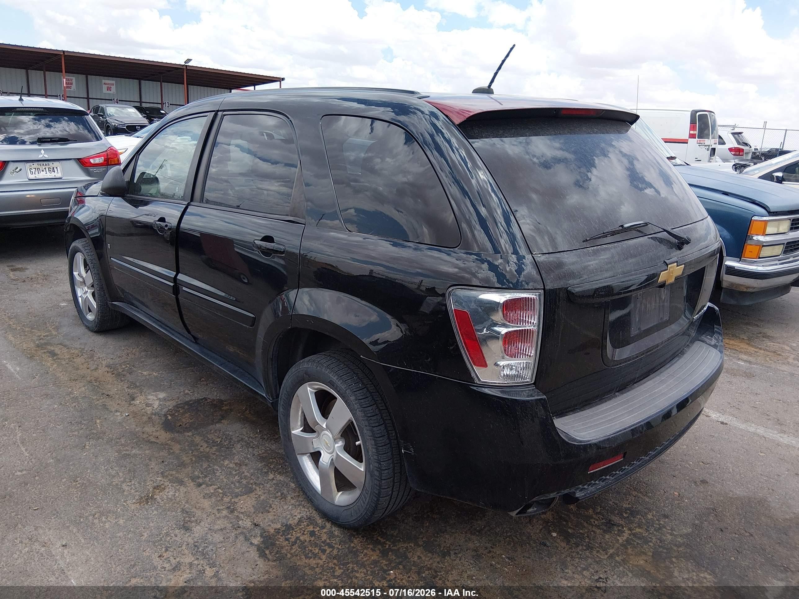 2008 Chevrolet Equinox Sport Black vin: 2CNDL937386345253