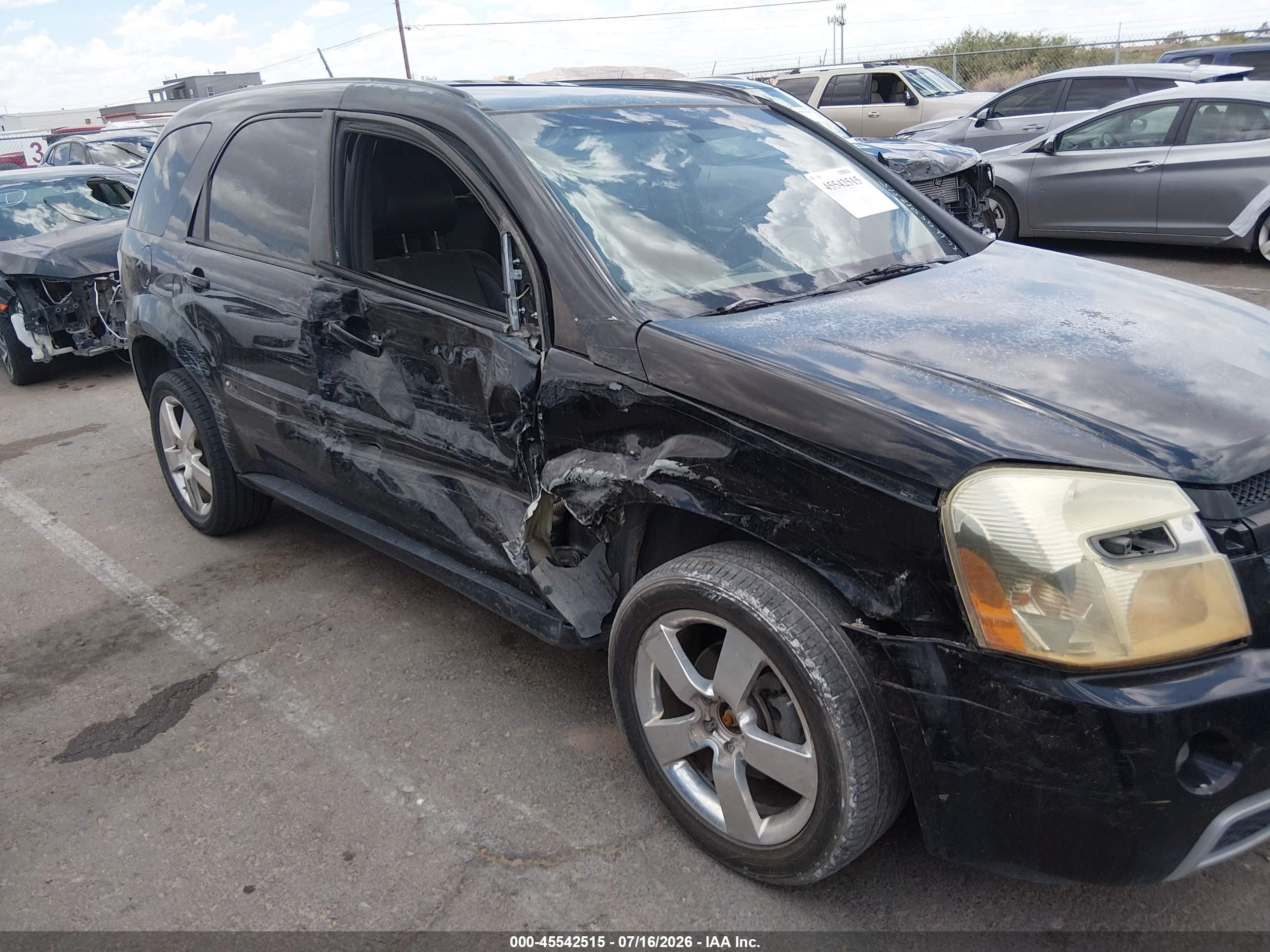 2008 Chevrolet Equinox Sport Black vin: 2CNDL937386345253