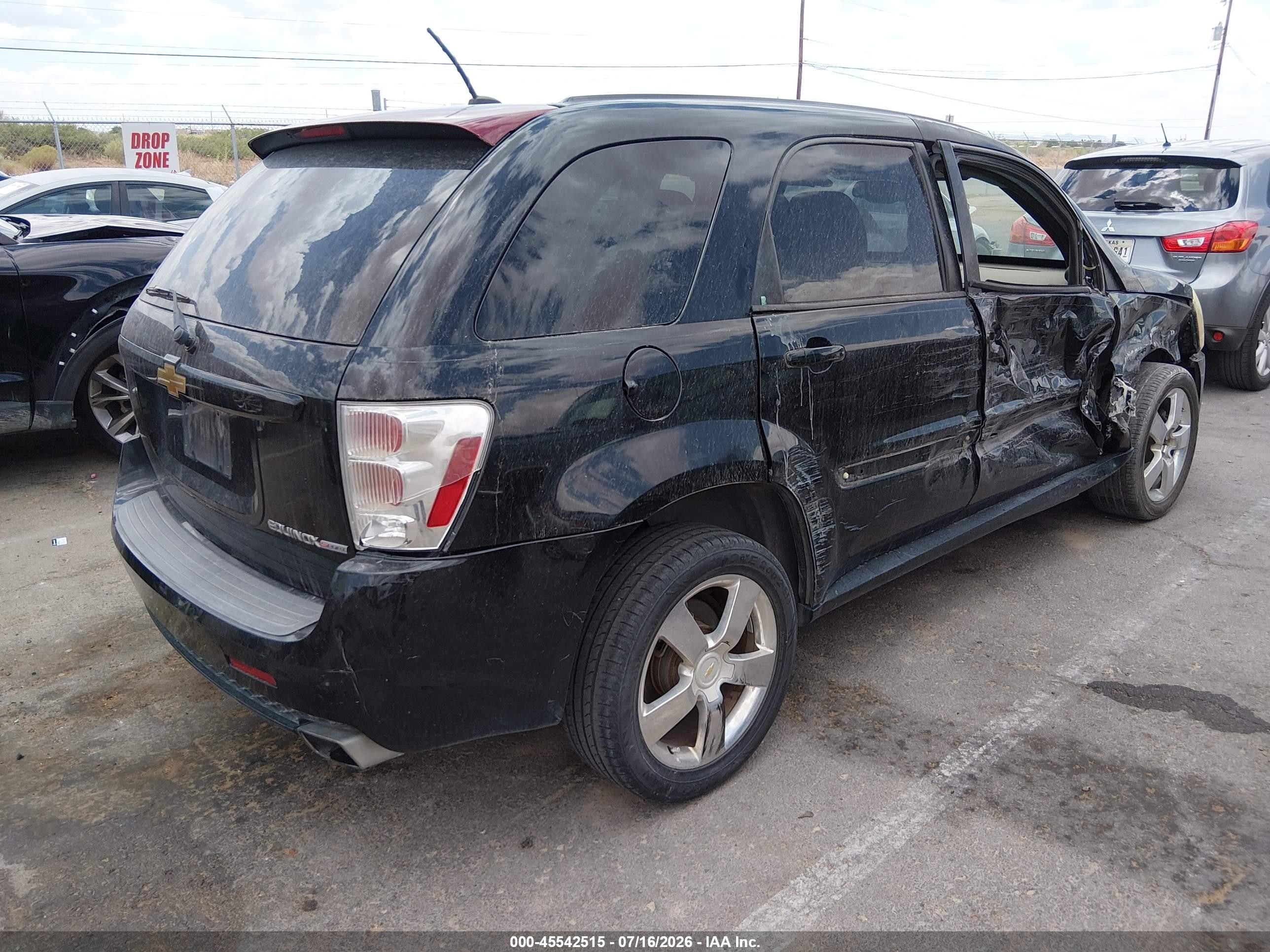 2008 Chevrolet Equinox Sport Black vin: 2CNDL937386345253