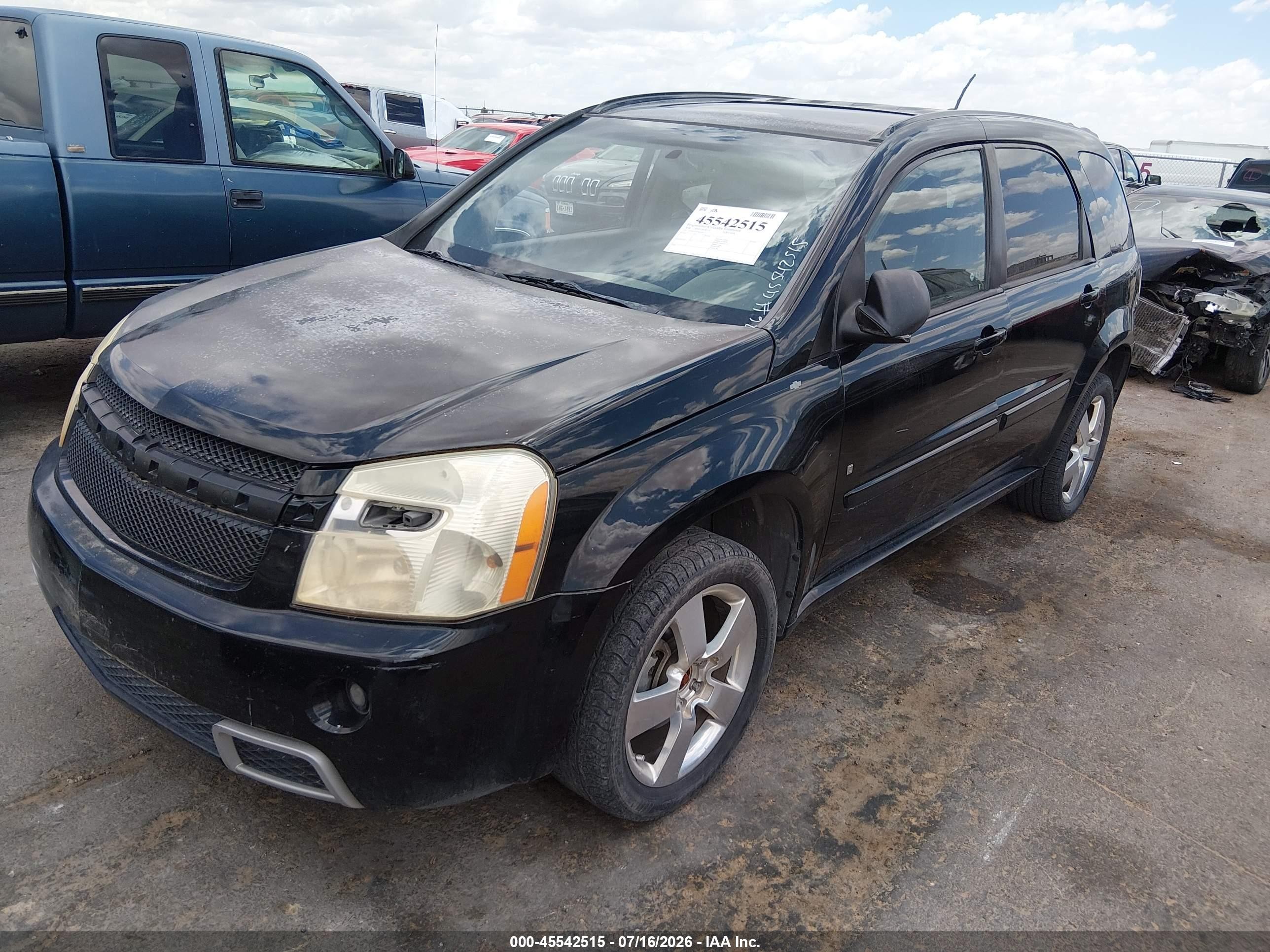 2008 Chevrolet Equinox Sport Black vin: 2CNDL937386345253