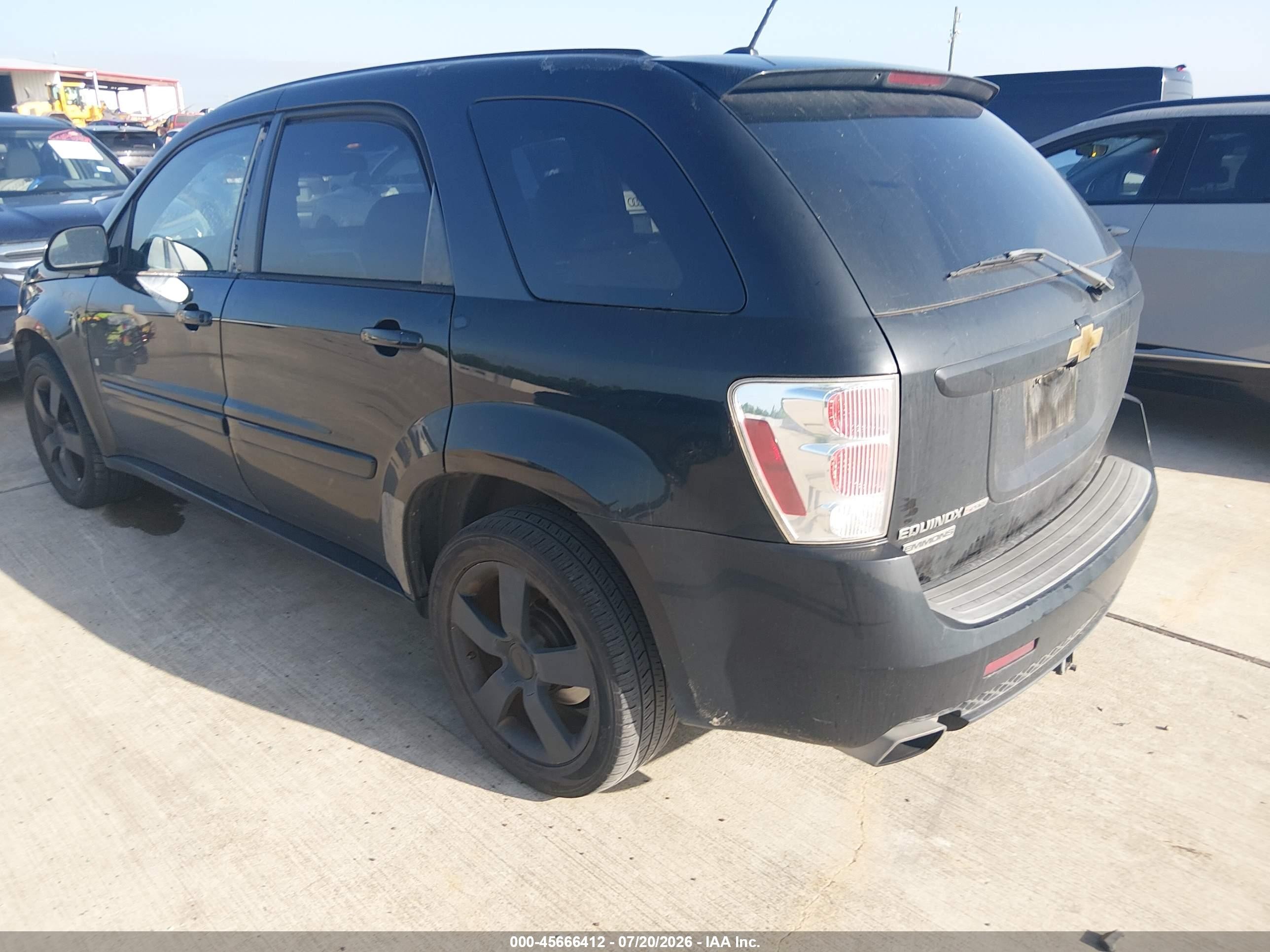 2008 Chevrolet Equinox Sport Black vin: 2CNDL937586308849