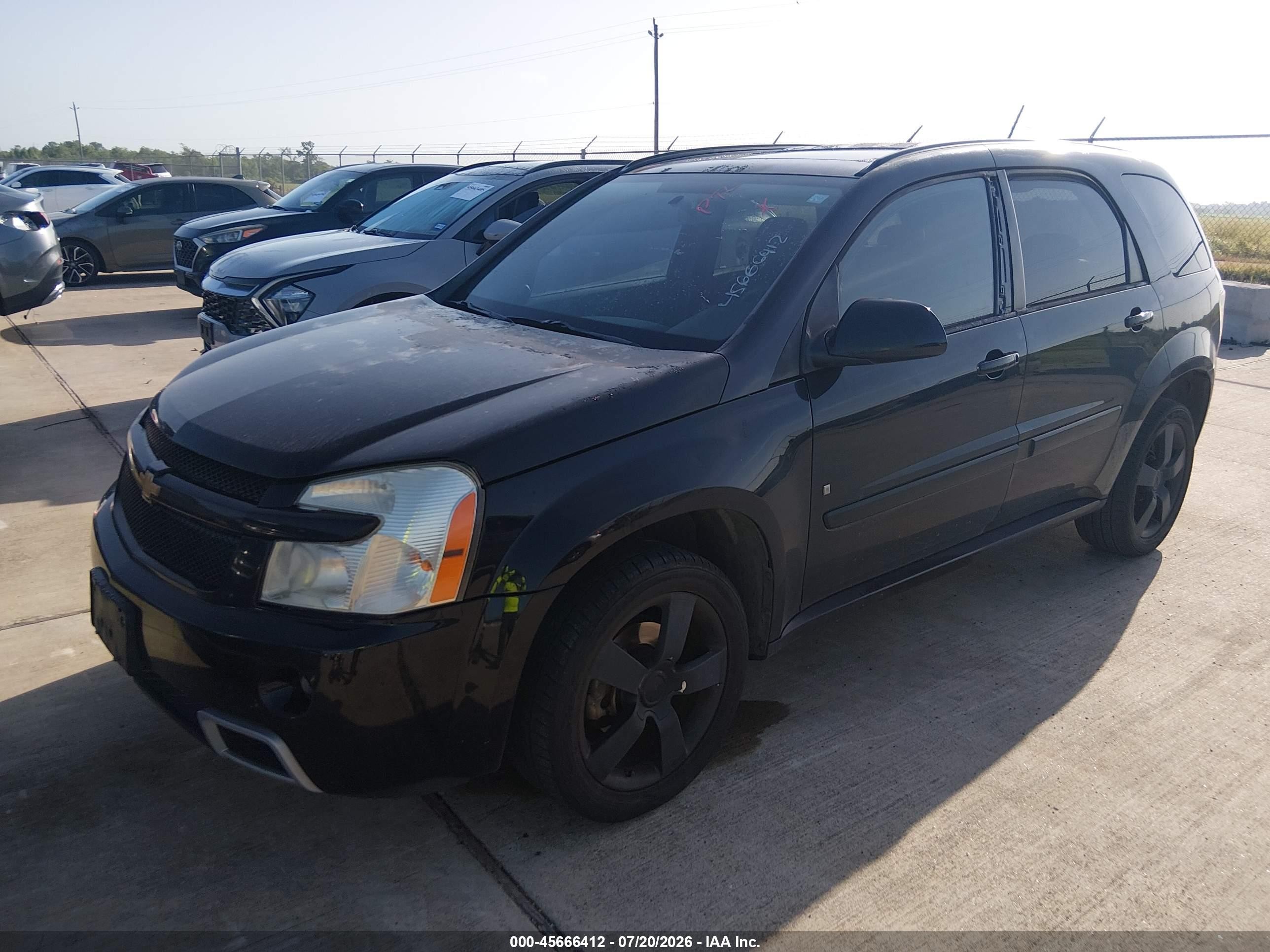 2008 Chevrolet Equinox Sport Black vin: 2CNDL937586308849