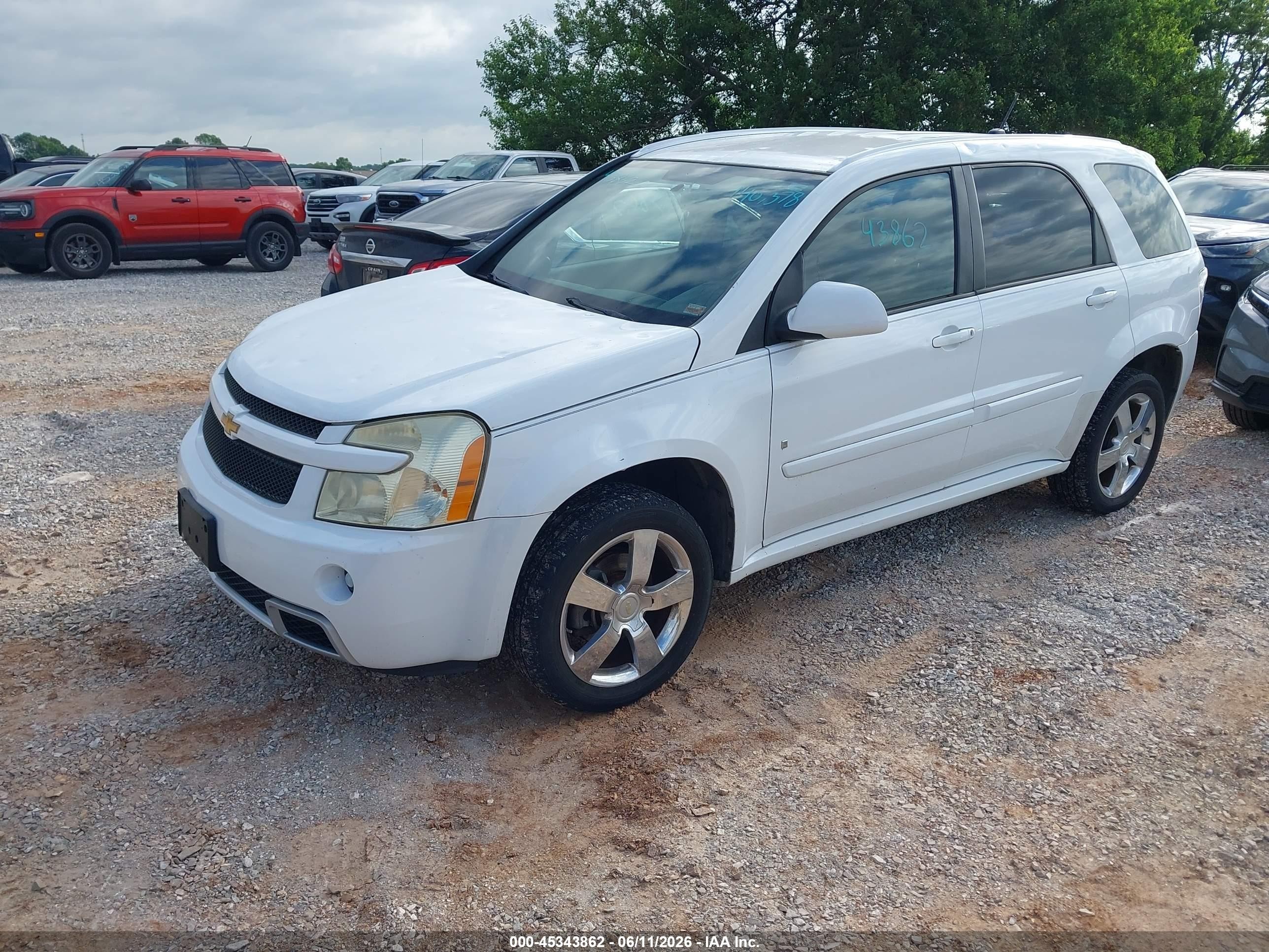 2008 Chevrolet Equinox Sport White vin: 2CNDL937886059902