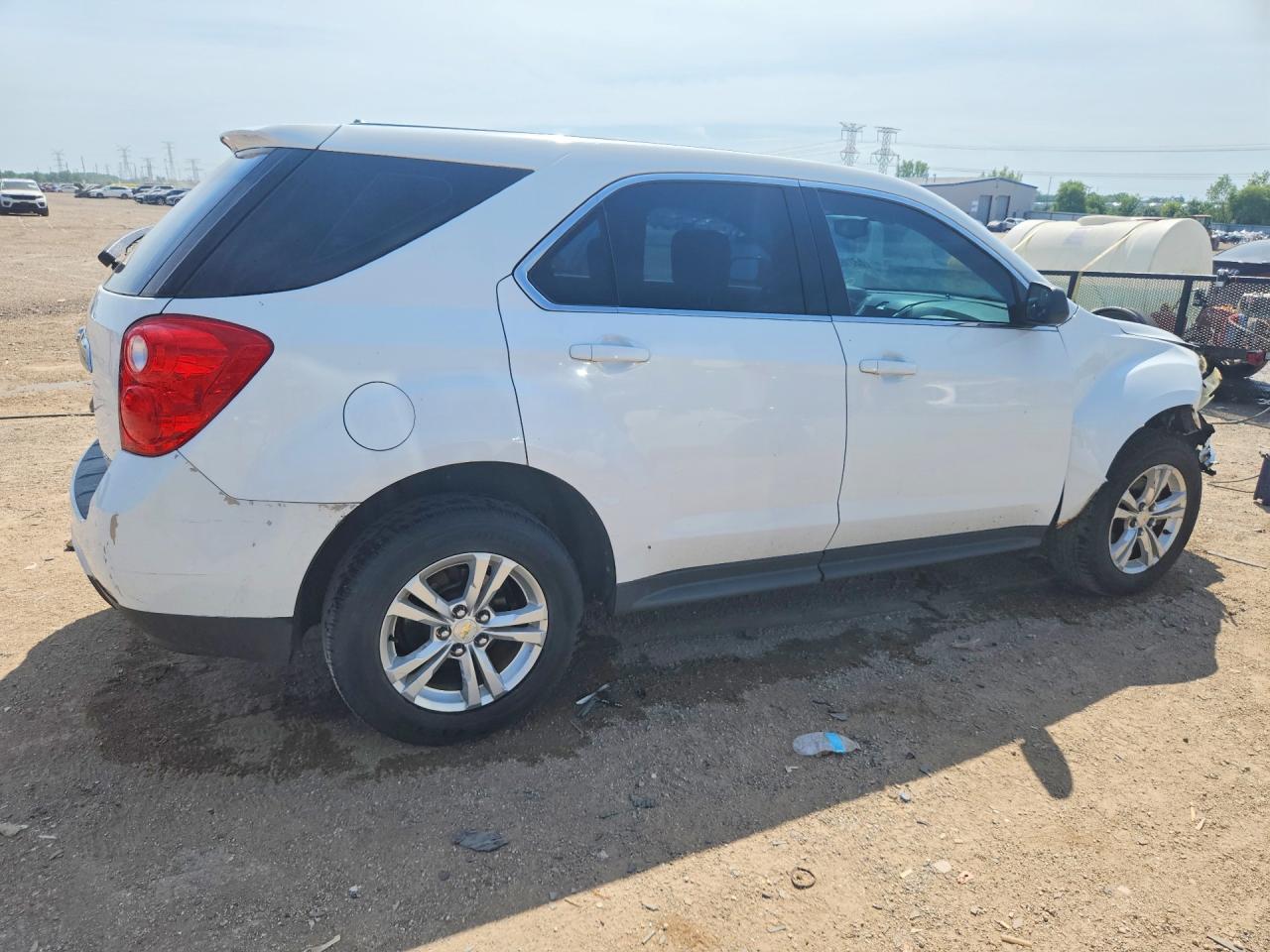 2011 Chevrolet Equinox Ls White vin: 2CNFLCEC1B6381837