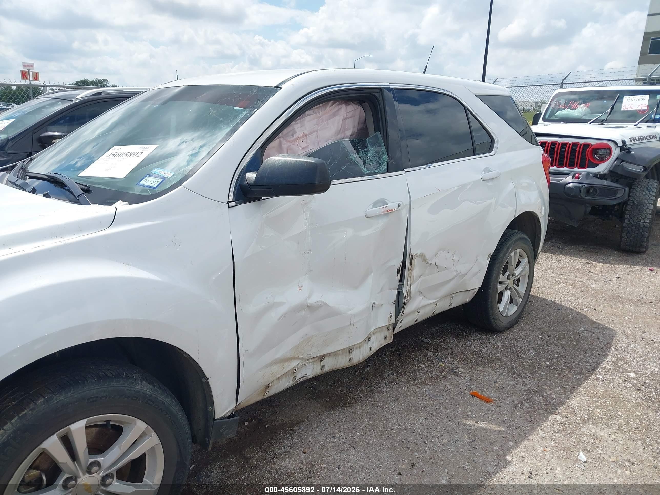 2011 Chevrolet Equinox Ls White vin: 2CNFLCEC1B6460926