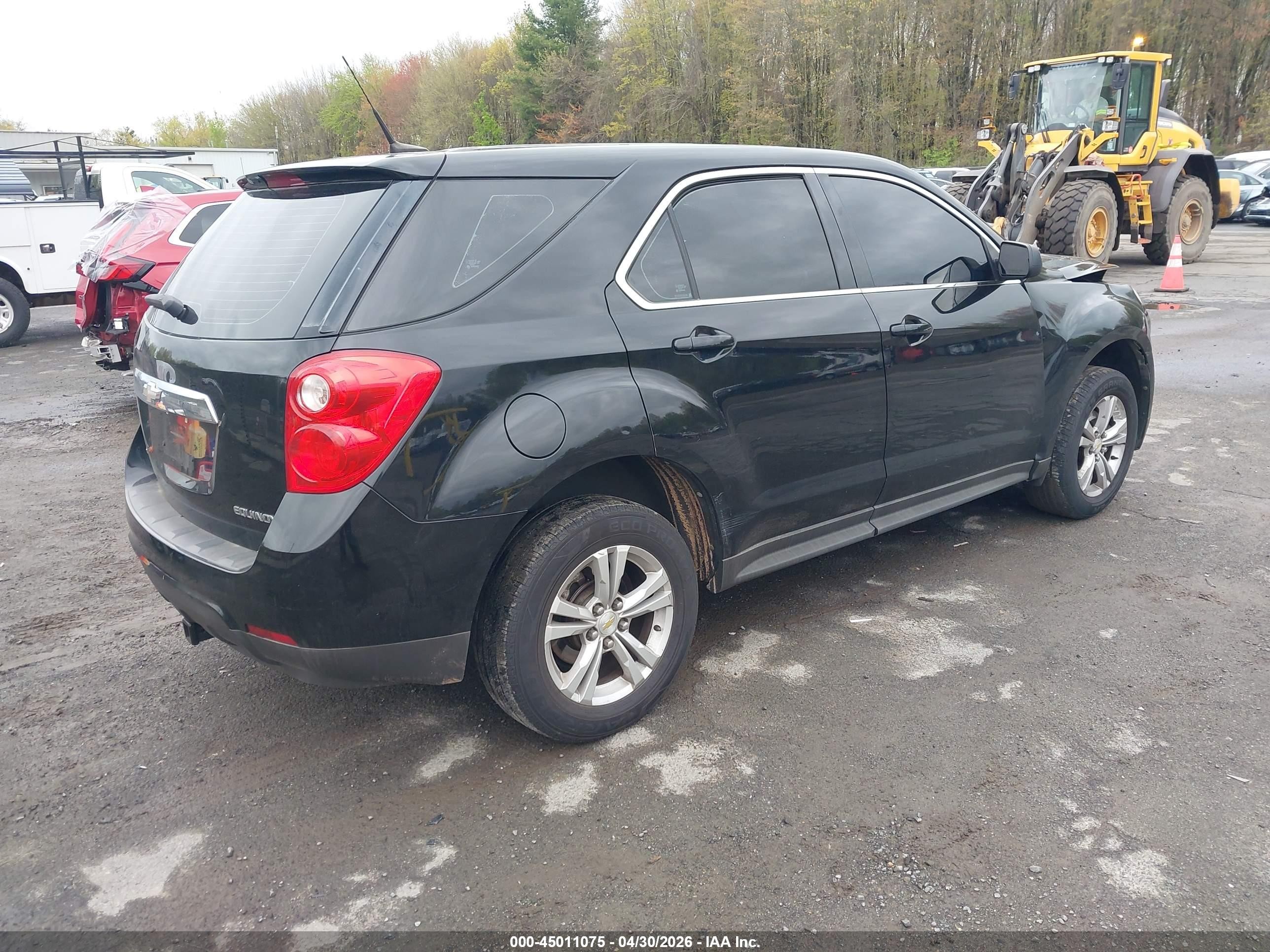 2011 Chevrolet Equinox Ls Black vin: 2CNFLCEC2B6423478
