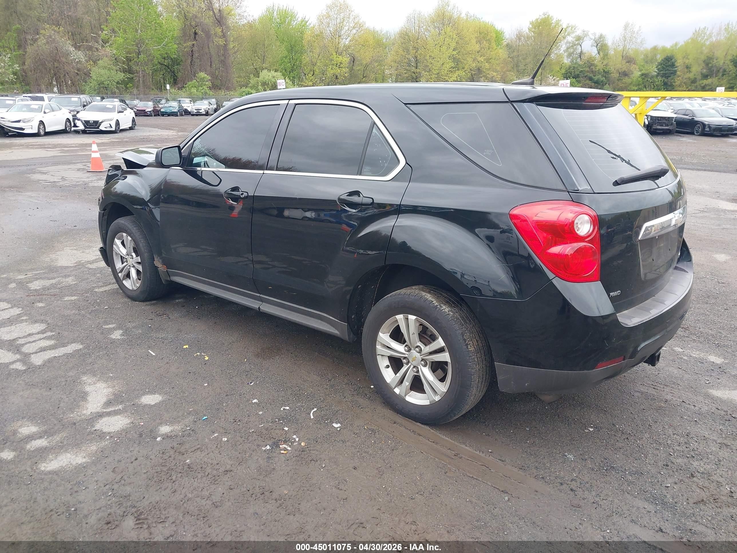 2011 Chevrolet Equinox Ls Black vin: 2CNFLCEC2B6423478