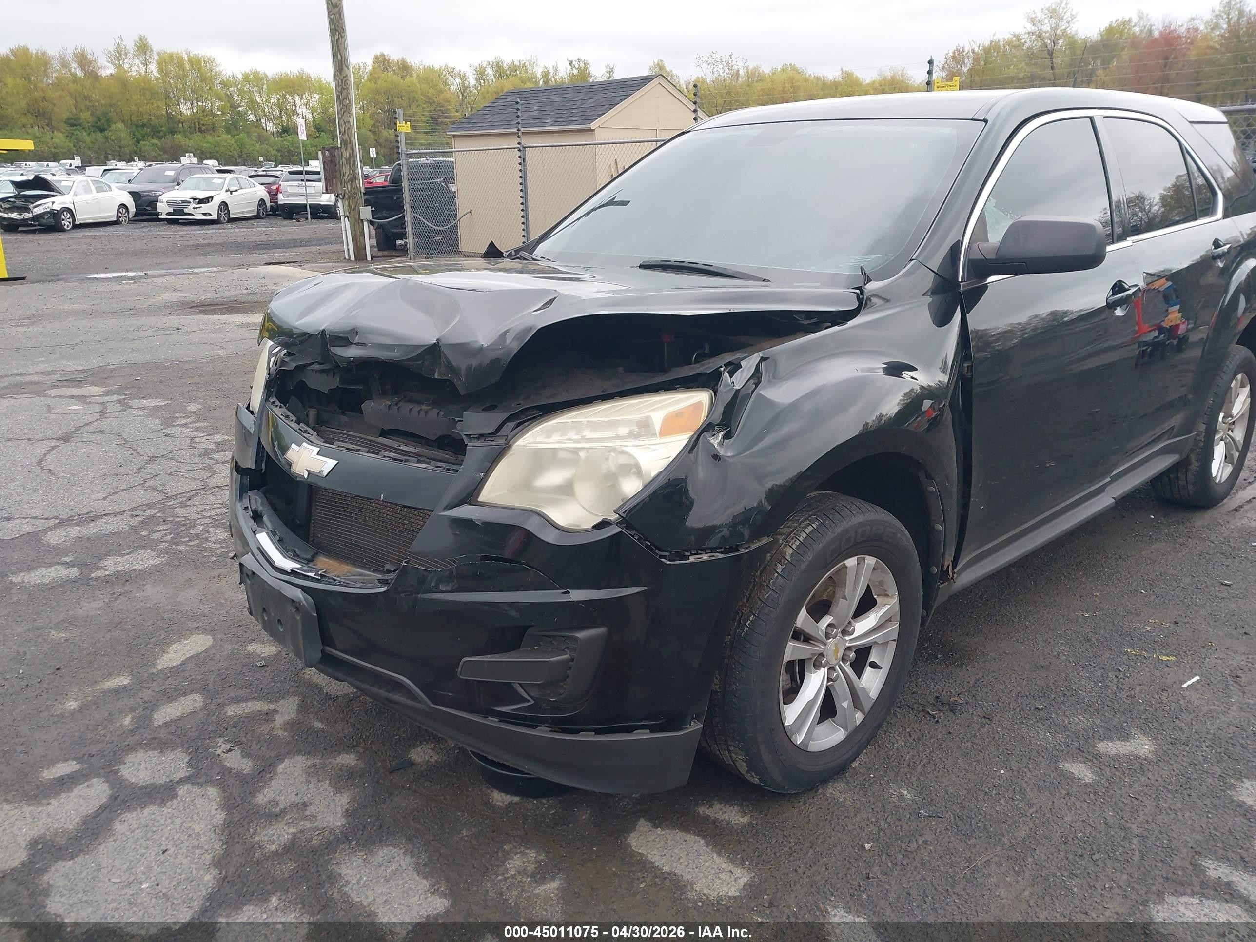 2011 Chevrolet Equinox Ls Black vin: 2CNFLCEC2B6423478