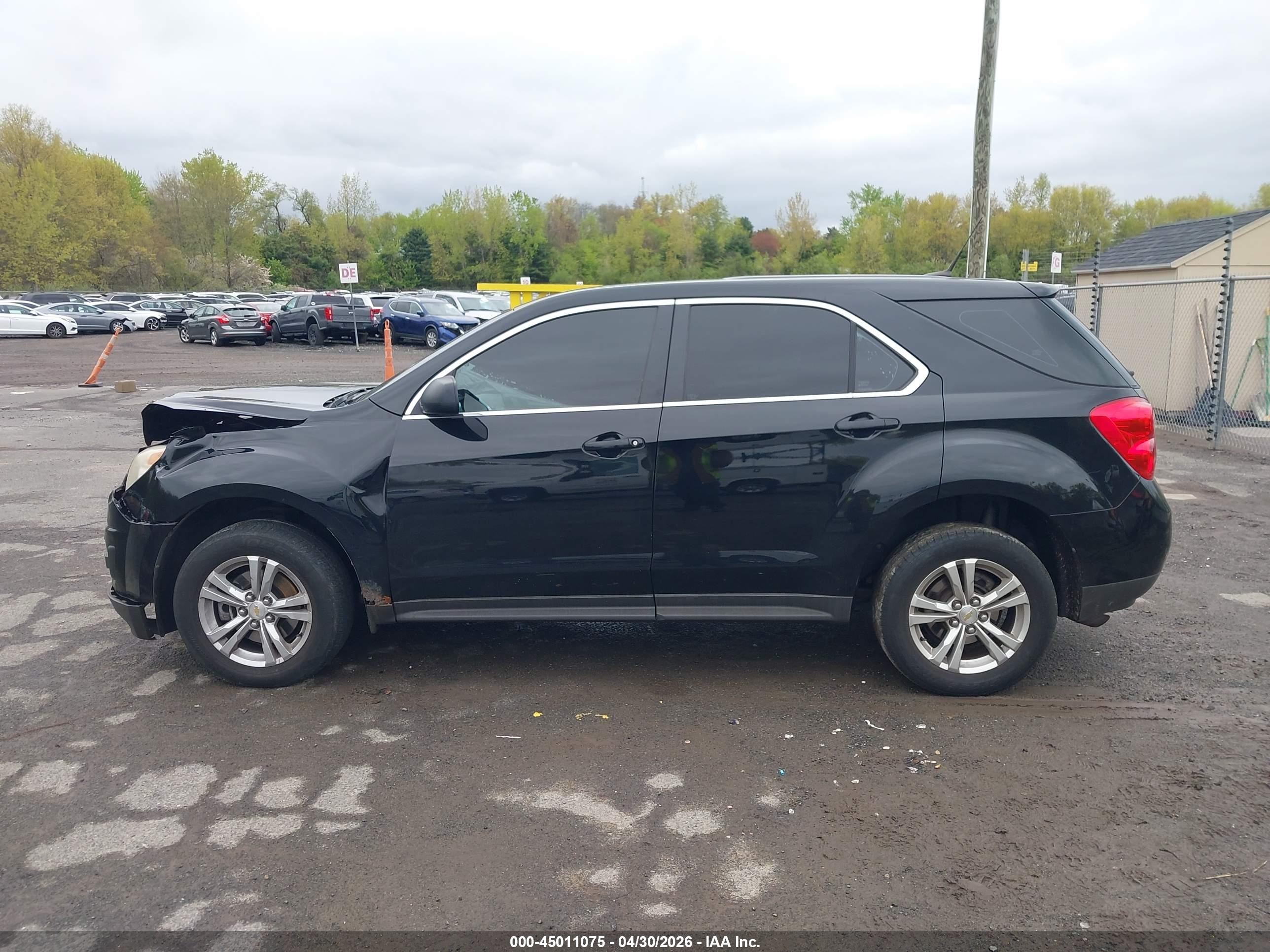 2011 Chevrolet Equinox Ls Black vin: 2CNFLCEC2B6423478