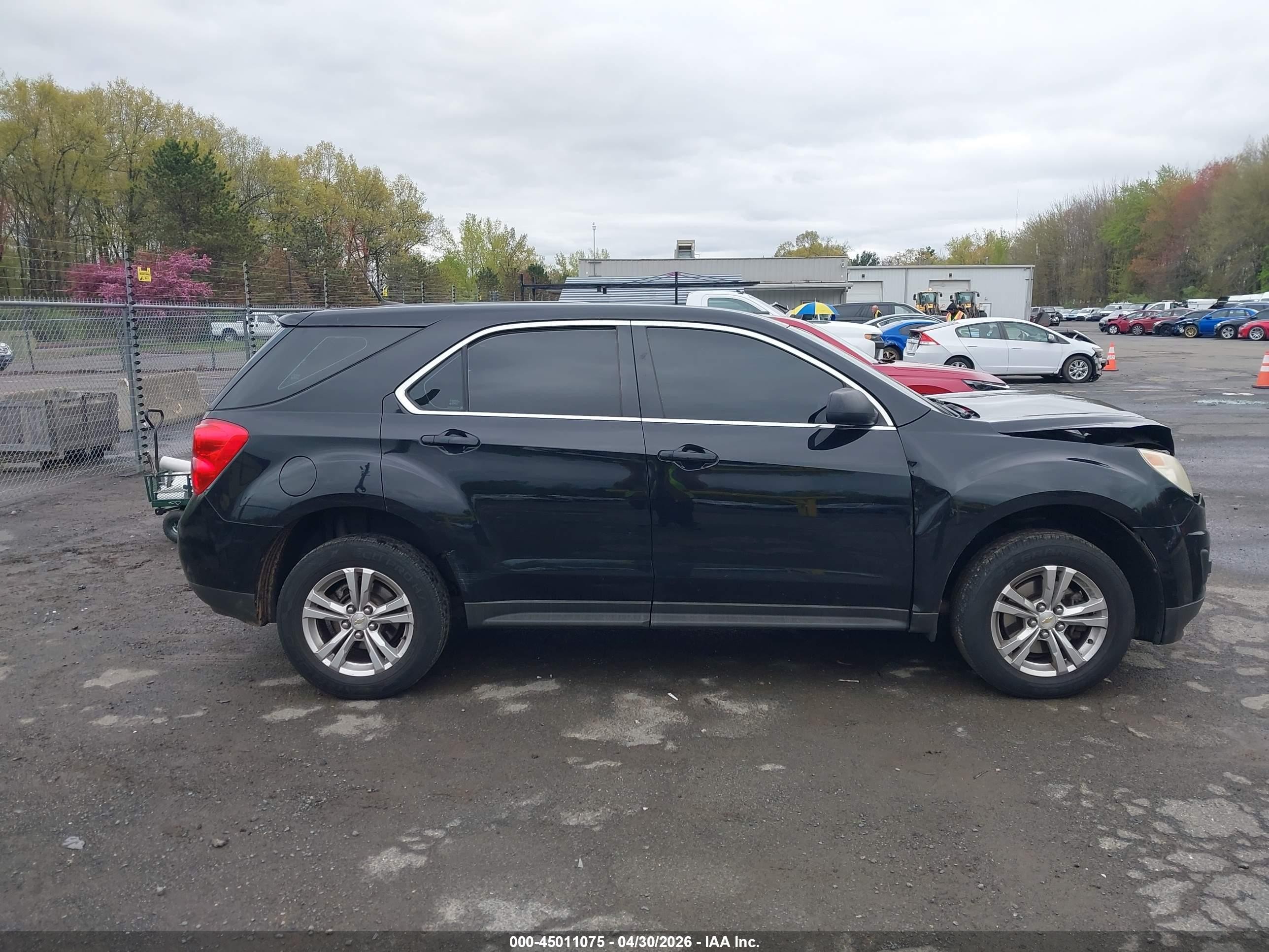 2011 Chevrolet Equinox Ls Black vin: 2CNFLCEC2B6423478