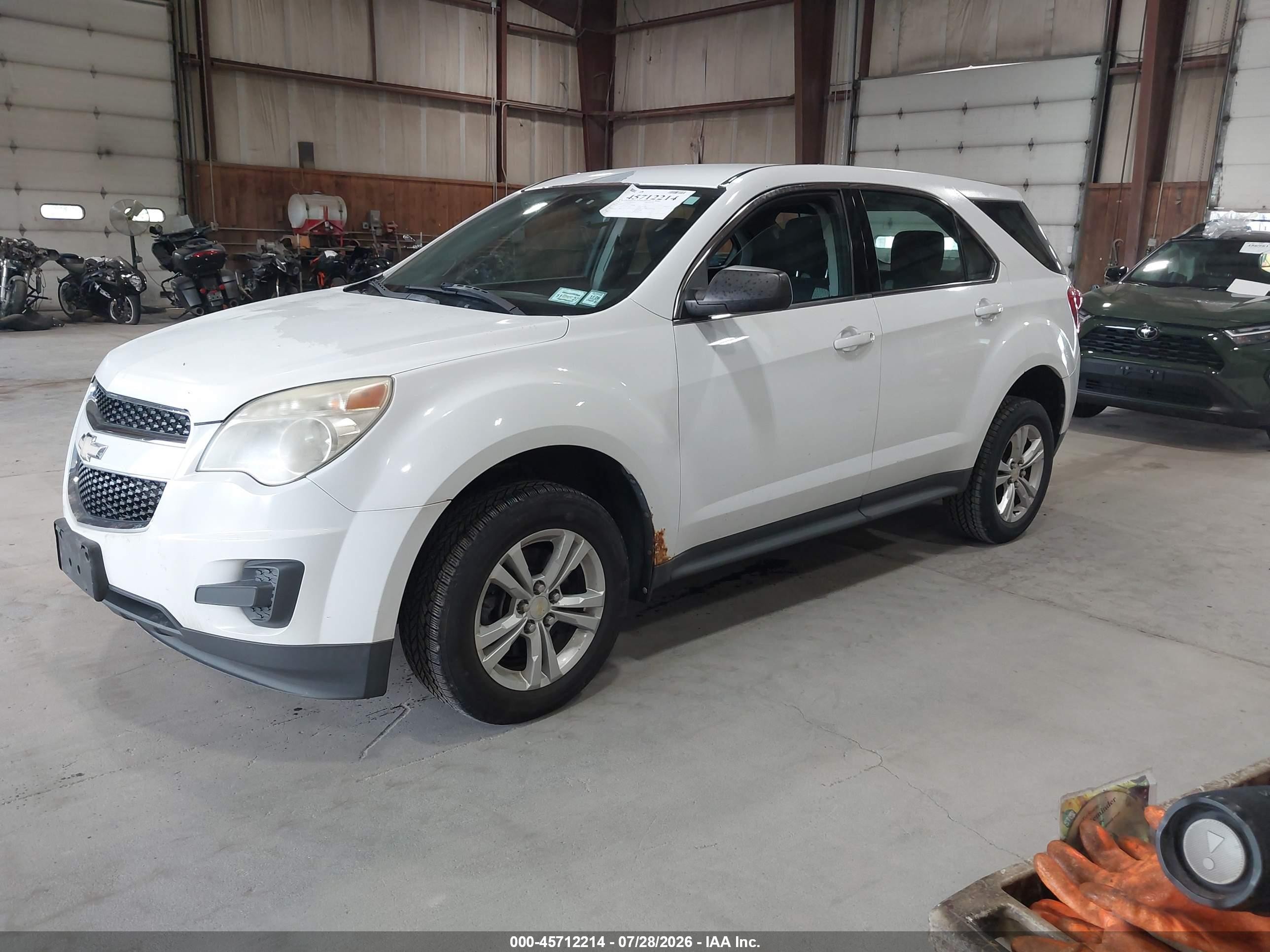 2011 Chevrolet Equinox Ls White vin: 2CNFLCEC5B6424575