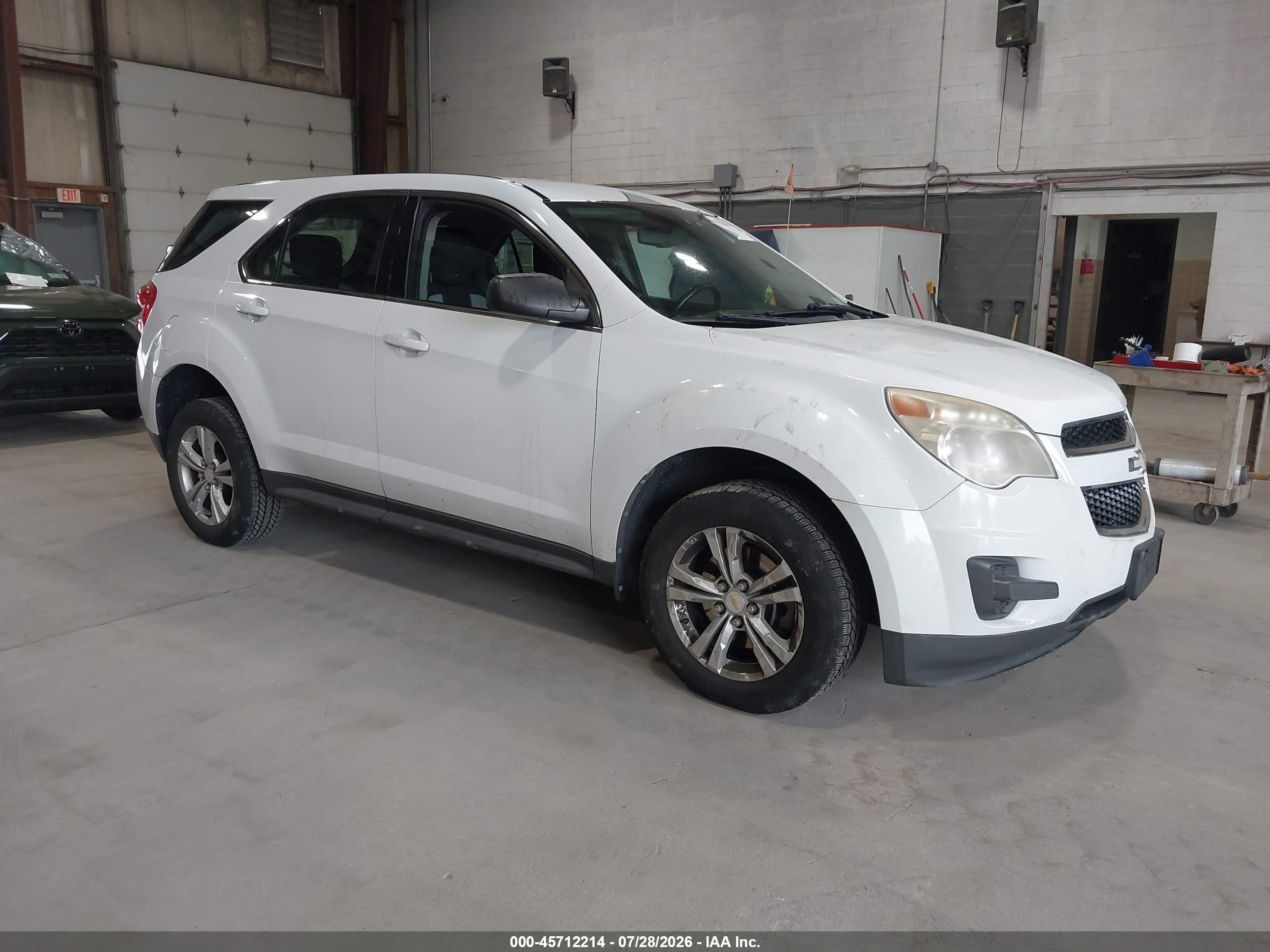 2011 Chevrolet Equinox Ls White vin: 2CNFLCEC5B6424575