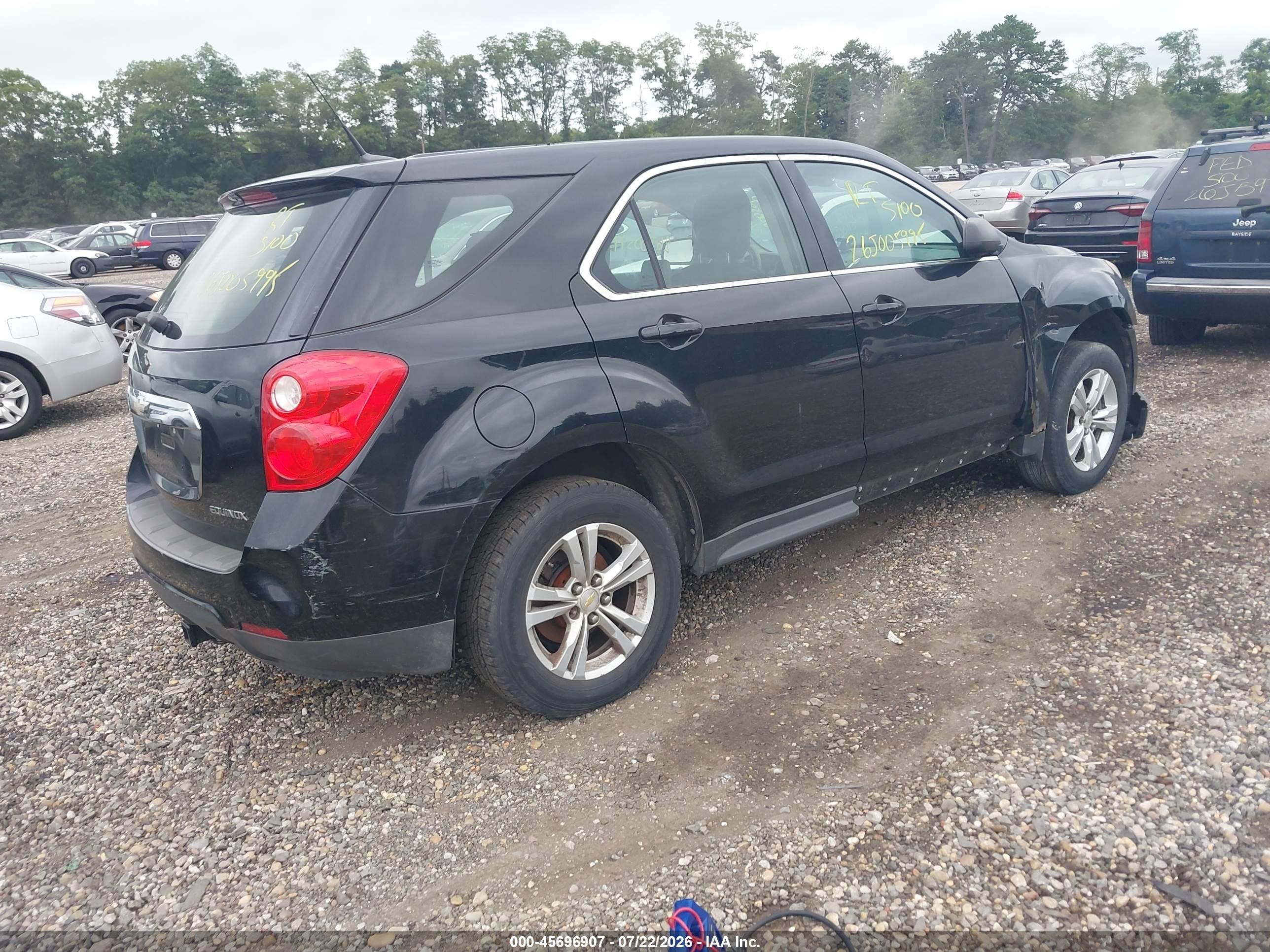 2011 Chevrolet Equinox Ls Черный vin: 2CNFLCEC7B6332271