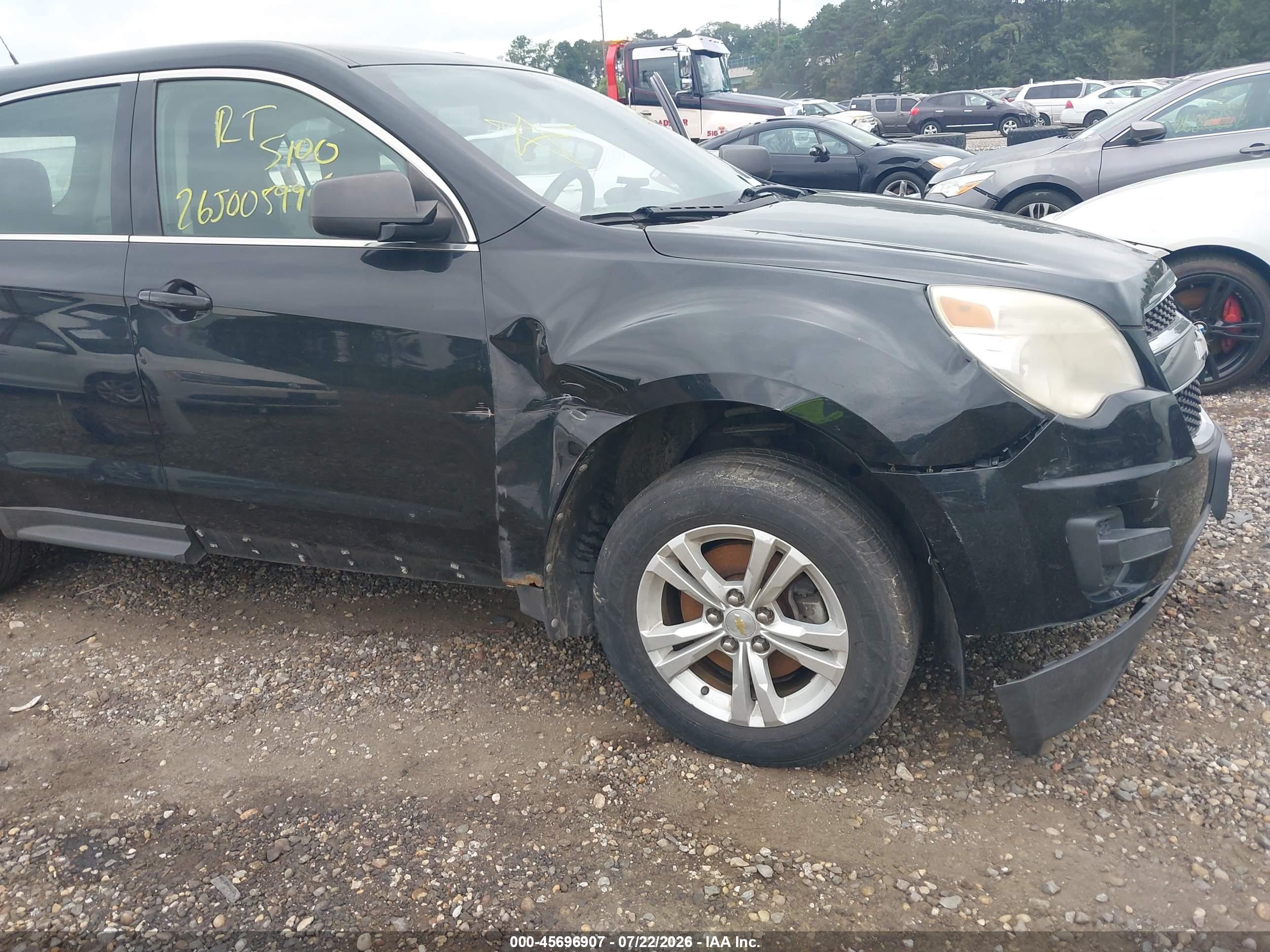 2011 Chevrolet Equinox Ls Черный vin: 2CNFLCEC7B6332271